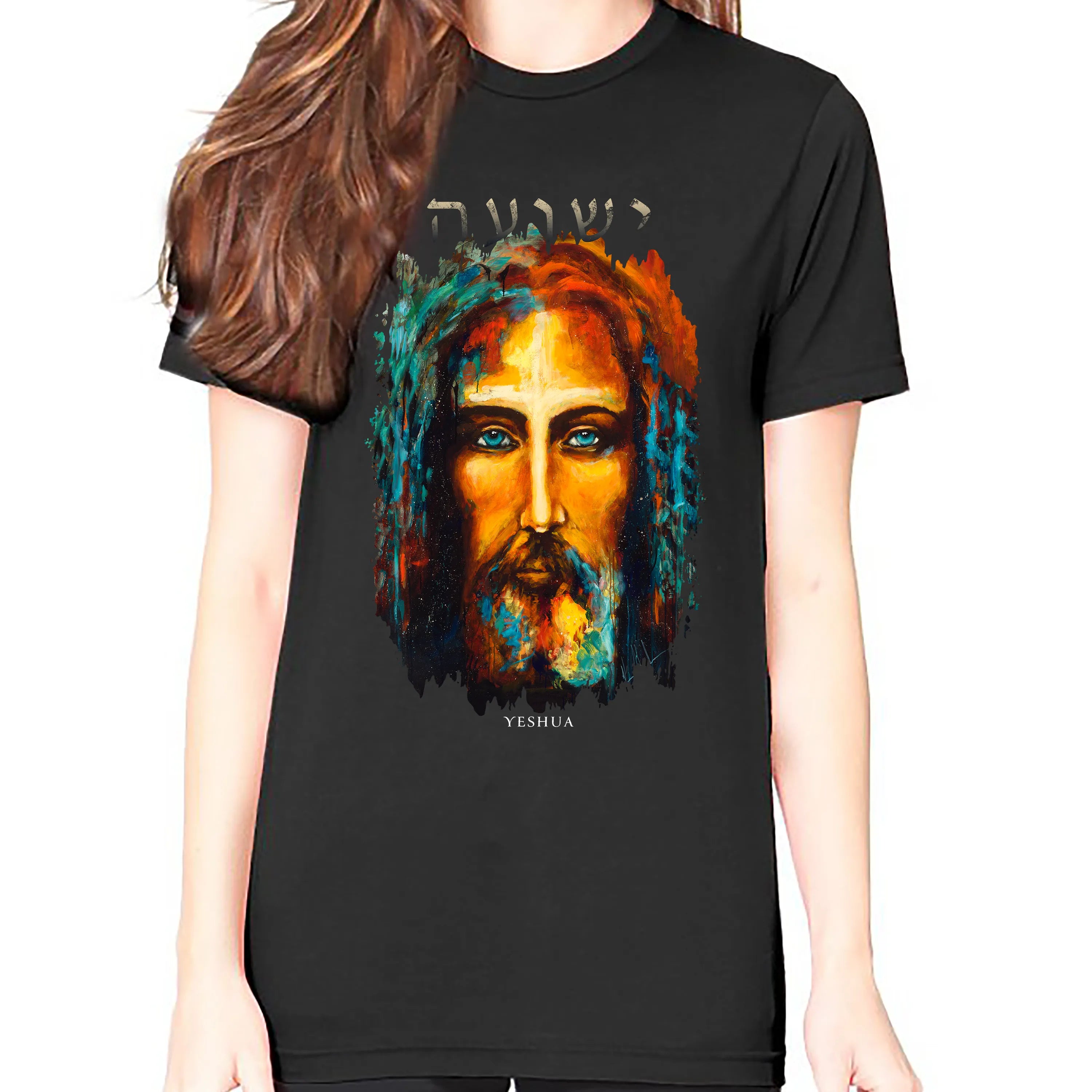 The Shroud of Turin - The Colors of Life - Unisex T (Organic Cotton) Vanessa Horabuena Short Sleeve Night (Black) XS