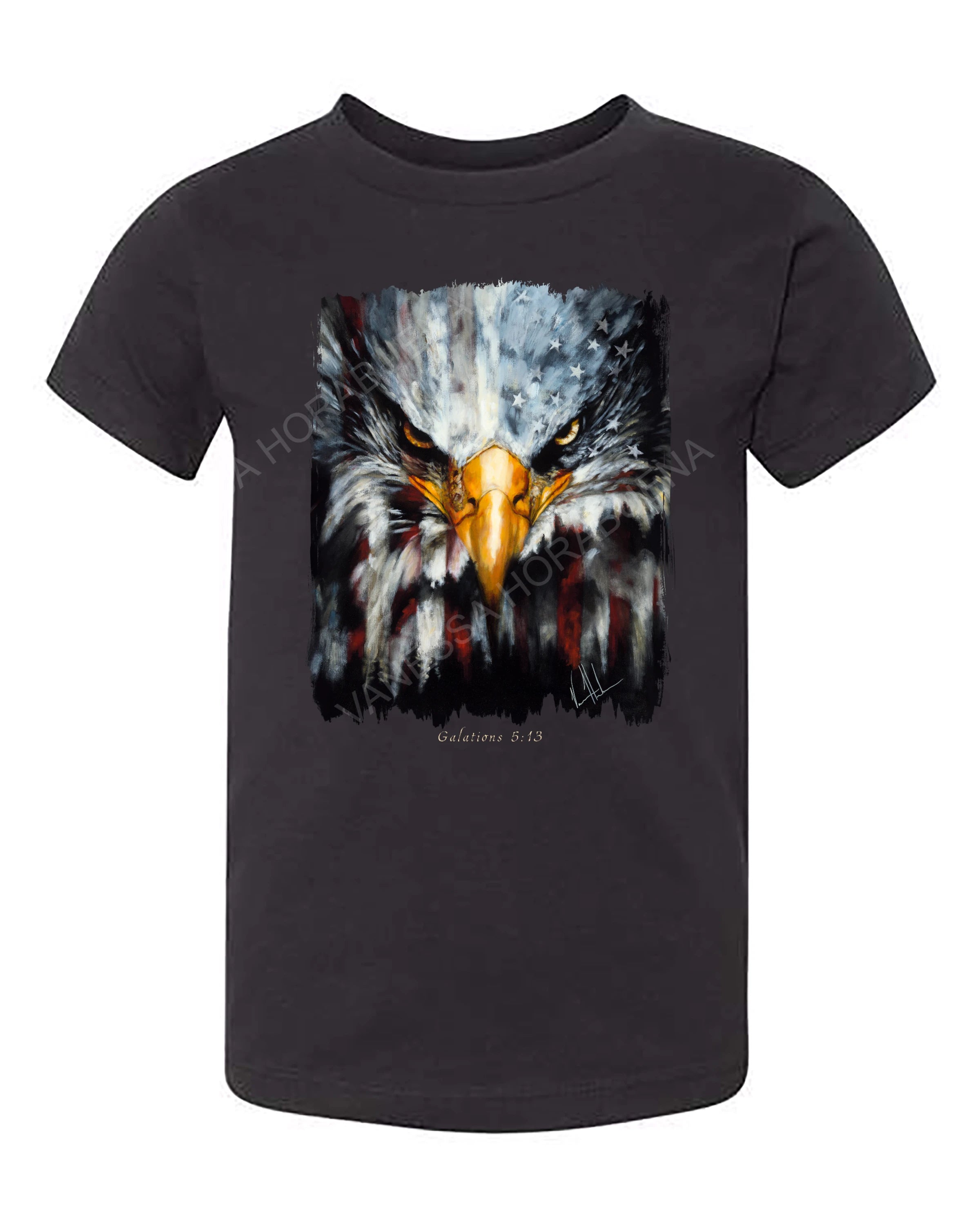 Stripes of Freedom - Kids T (Organic Cotton) Organic Cotton Vanessa Horabuena Kids Black 2T