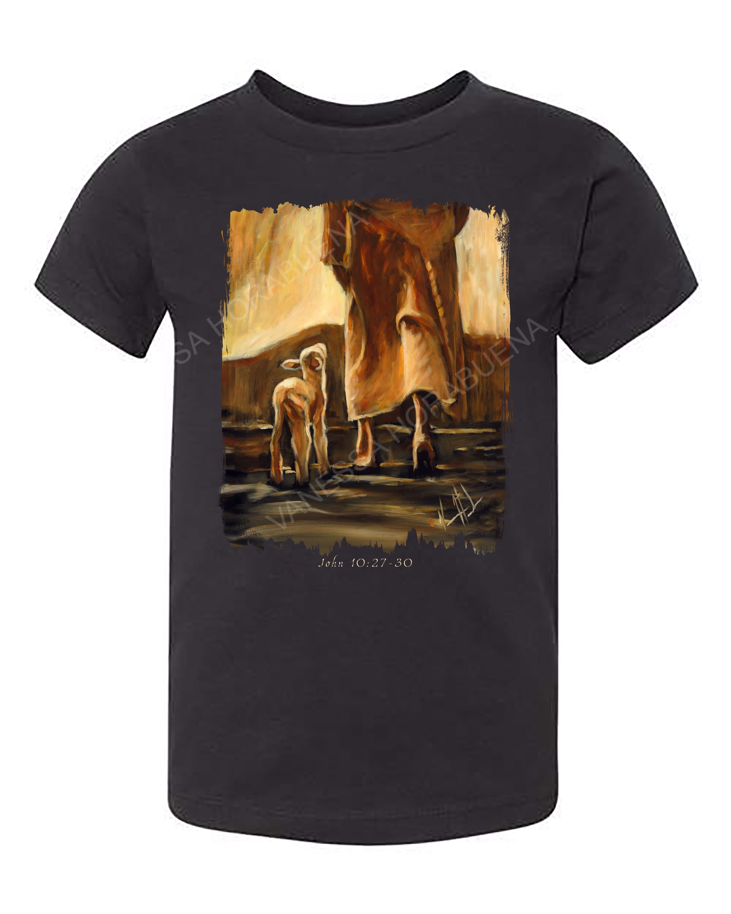My Sheep Listen to My Voice - Fall Edition - Kids T (Organic Cotton) Organic Cotton Vanessa Horabuena Kids Black 2T
