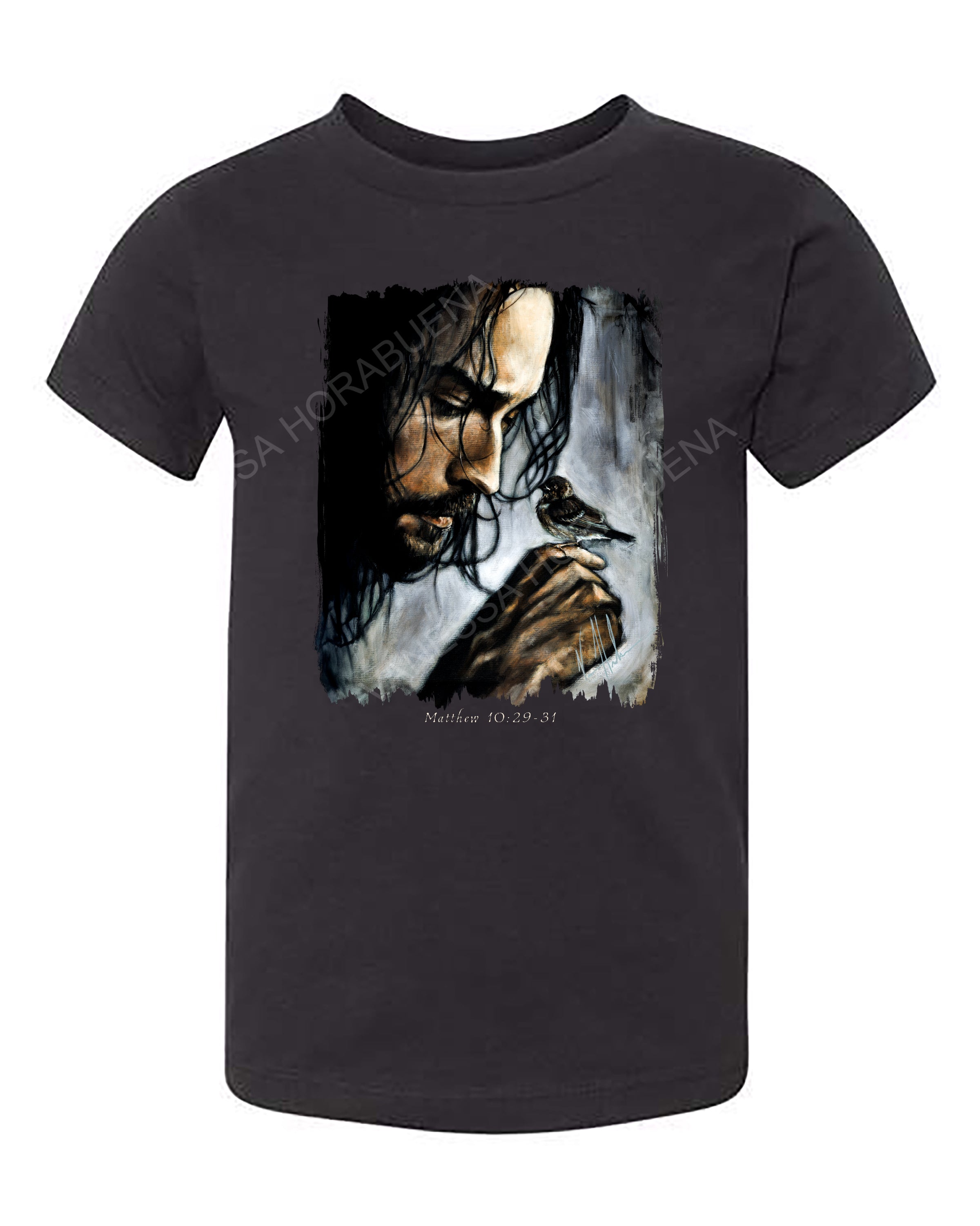 Watcher of the Sparrow - Kids T (Organic Cotton) Organic Cotton Vanessa Horabuena Kids Black 2T