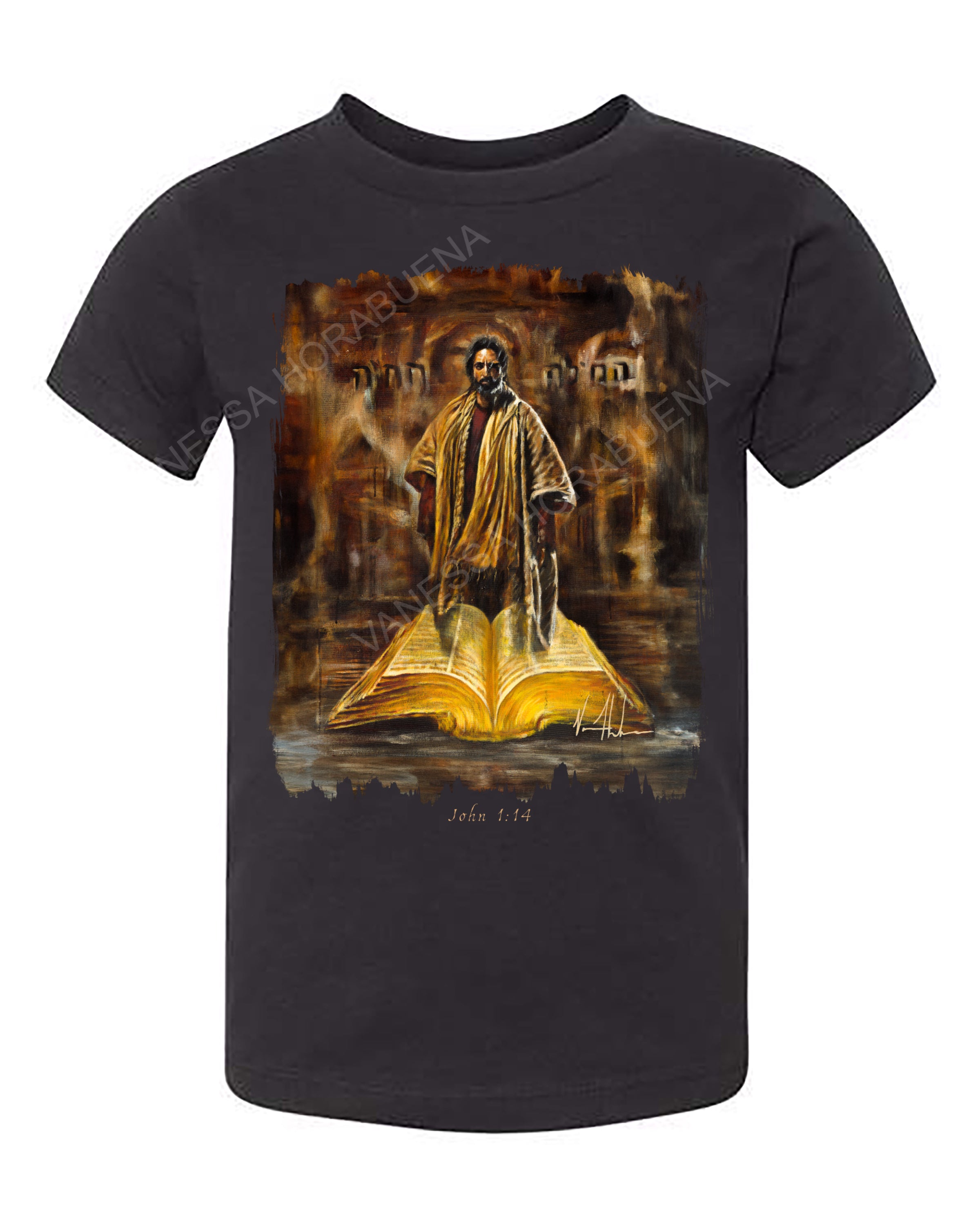 The Living Word - Kids T (Organic Cotton) Organic Cotton Vanessa Horabuena Kids Black 2T