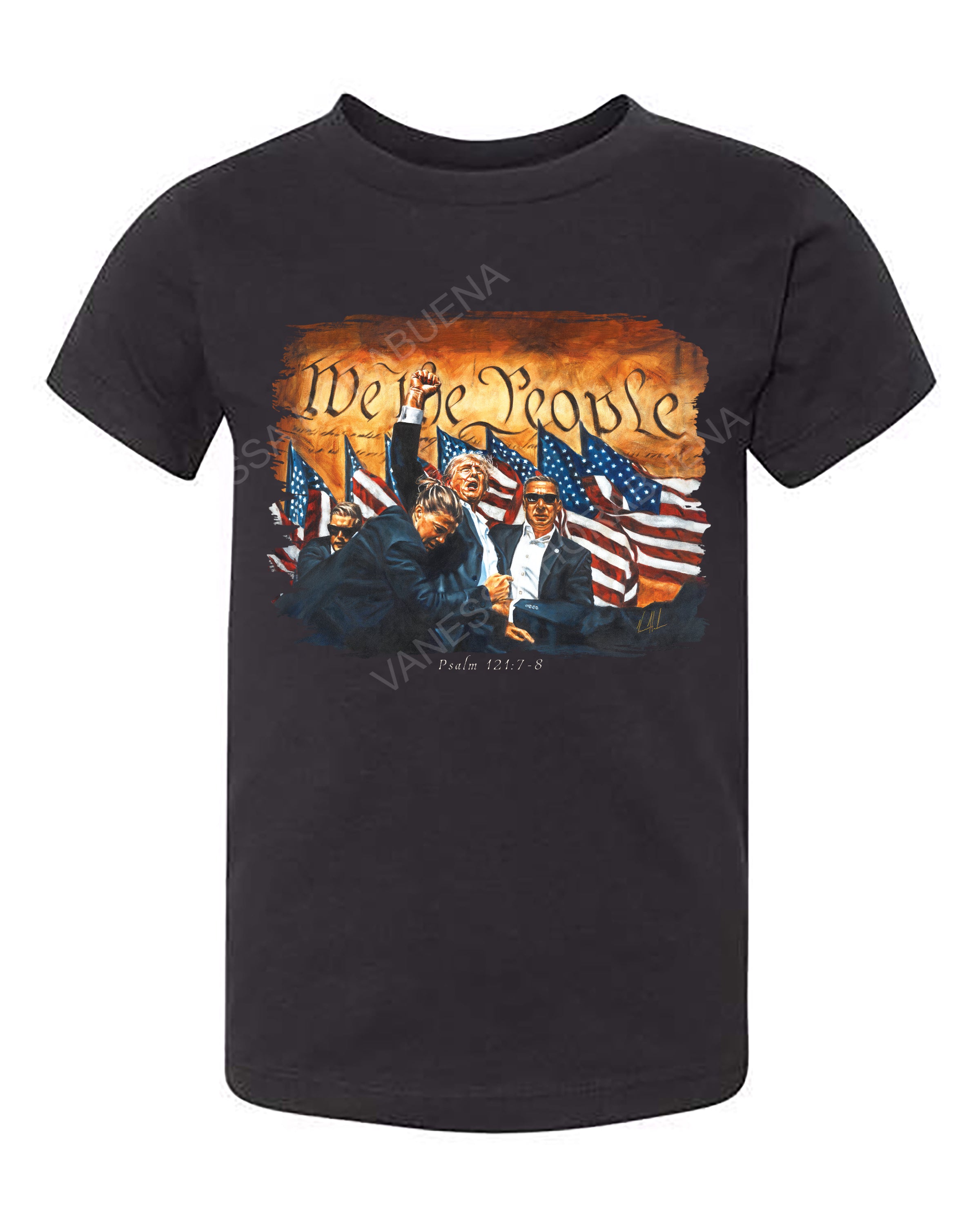 Fight For America - Kids T (Organic Cotton) Organic Cotton Vanessa Horabuena Kids Black 2T