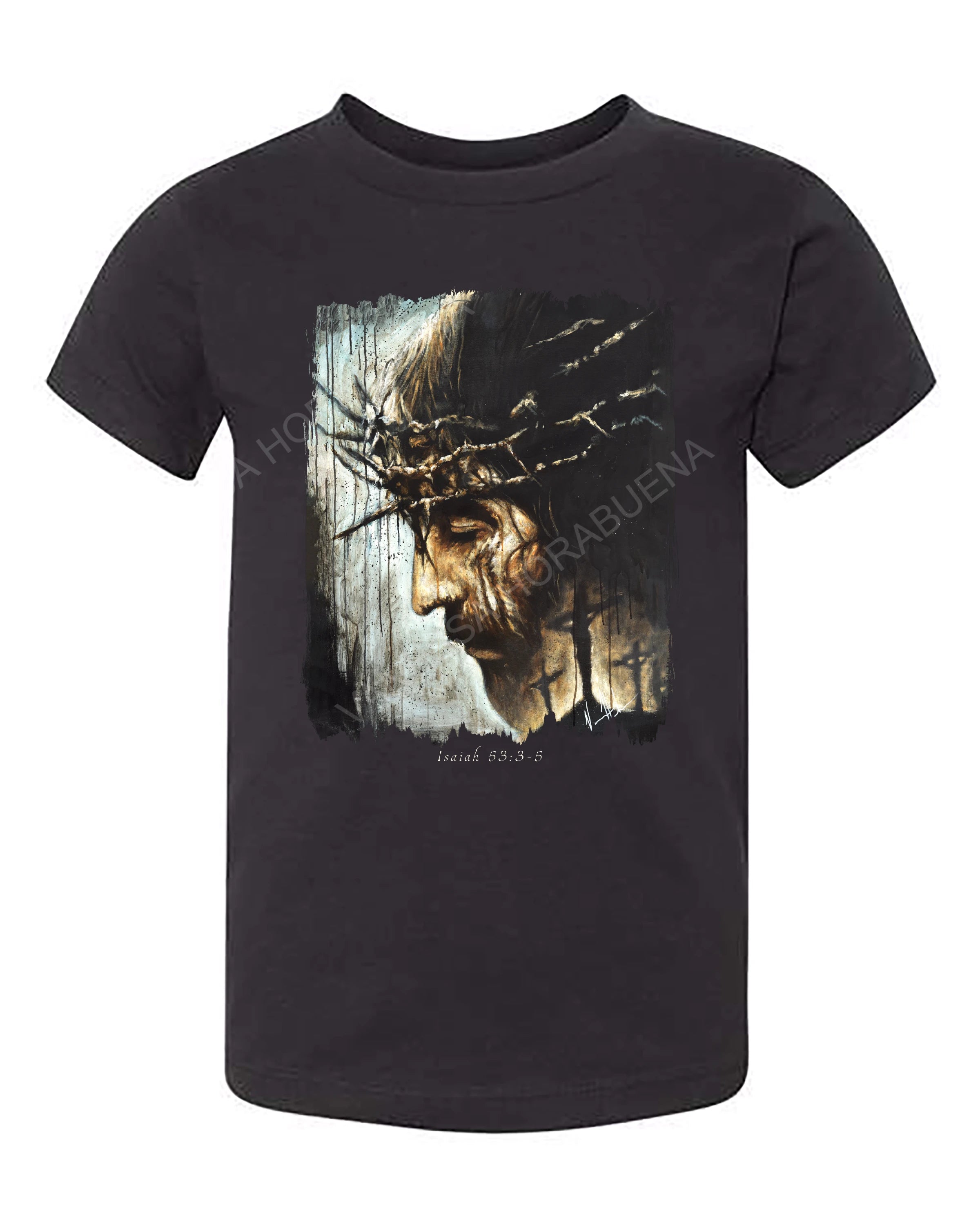 Redeemer's Love With Crosses - Kids T (Organic Cotton) Organic Cotton Vanessa Horabuena Kids Black 2T