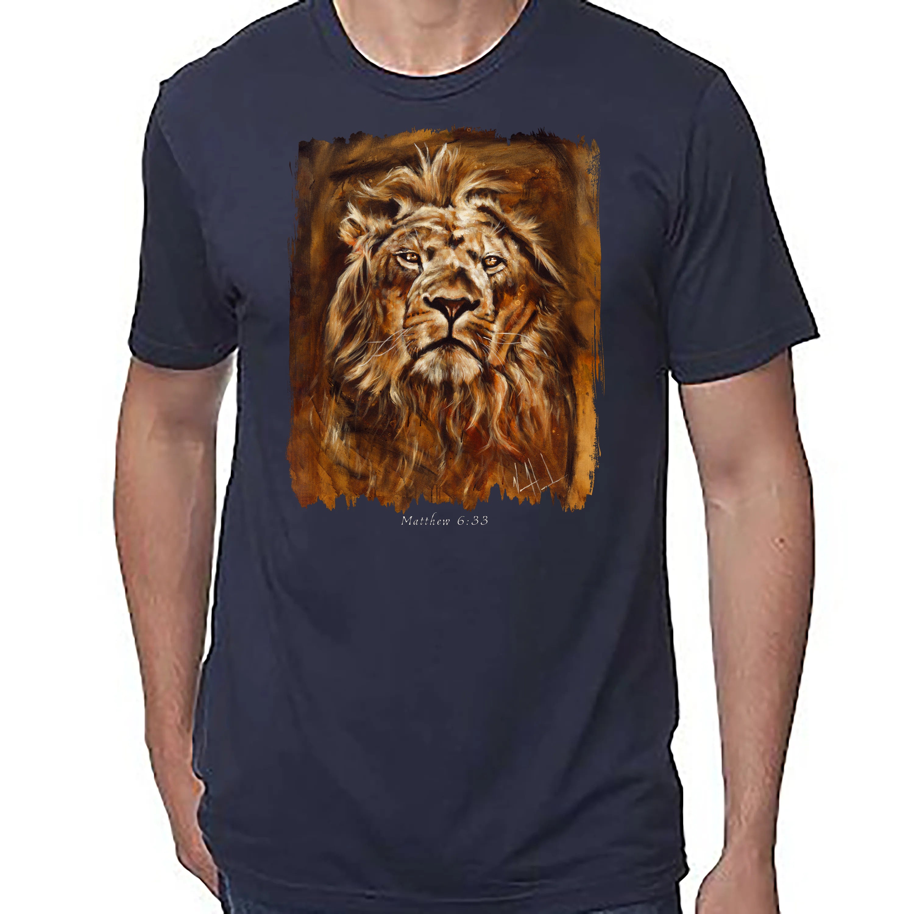 Eternal King - Unisex T (Premium Organic Fabric) Vanessa Horabuena Bamboo Midnight Blue Small