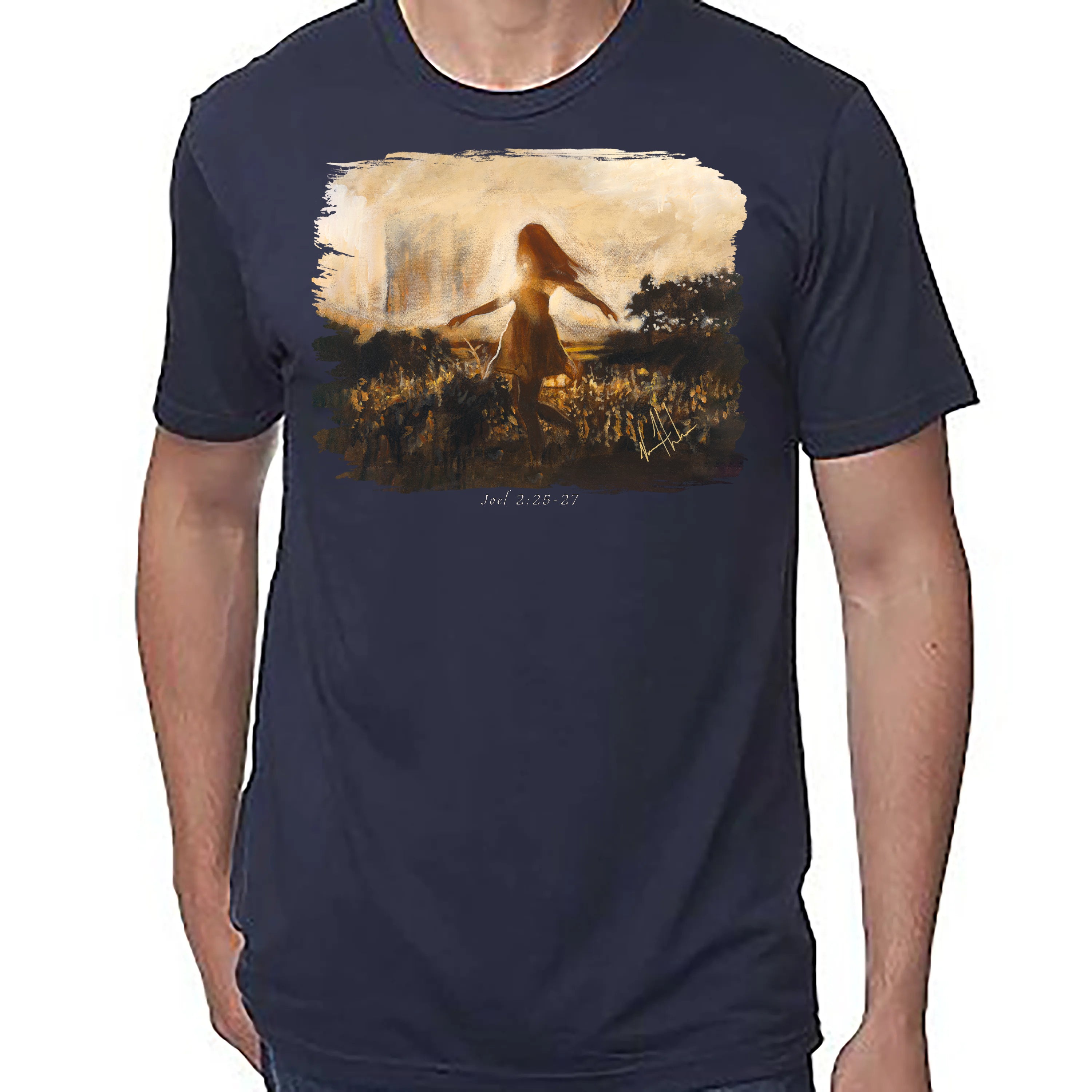 Dare to Dance Again - Unisex T (Premium Organic Fabric) Vanessa Horabuena Bamboo Midnight Blue Small
