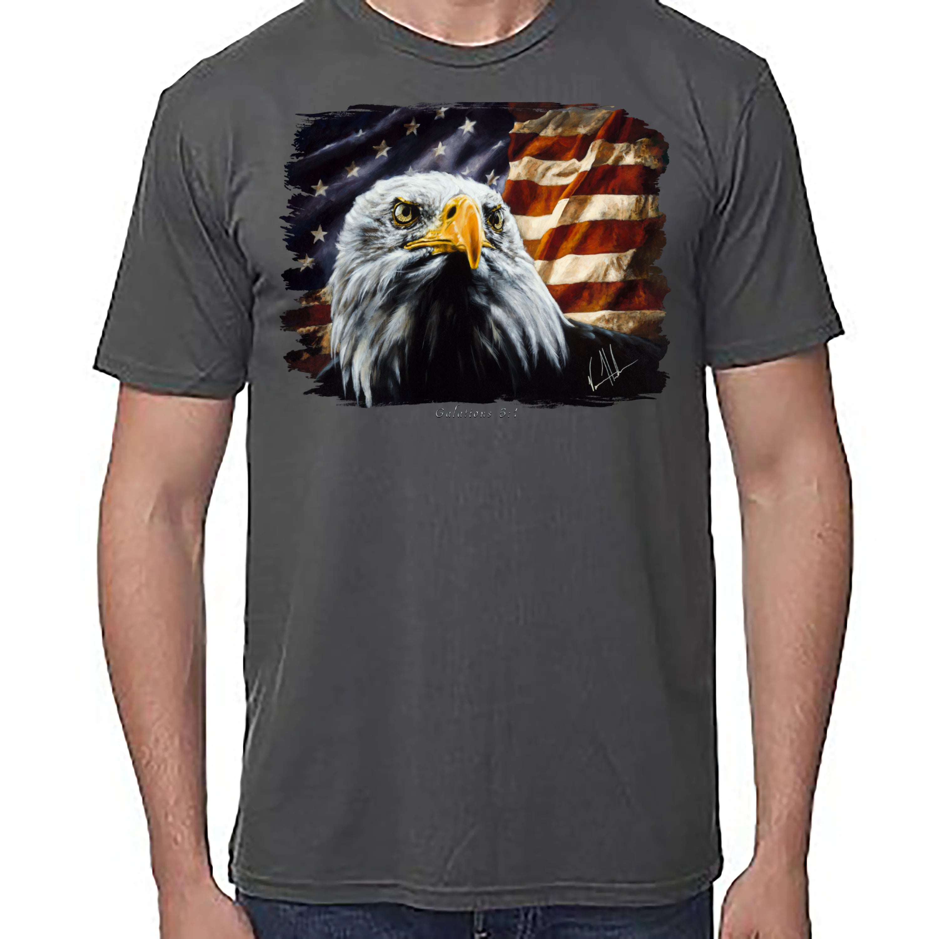 The Fight For Freedom - Unisex T (Premium Organic Fabric) Vanessa Horabuena Bamboo Pewter Small