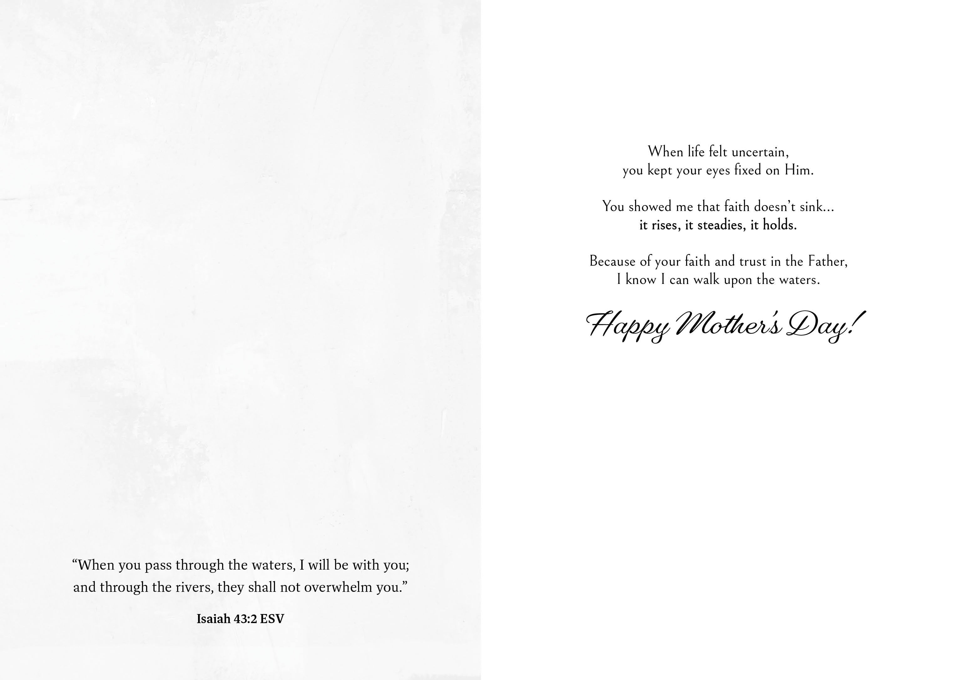 'Upon the Waters' Mother's Day Greeting Card 2026 Vanessa Horabuena