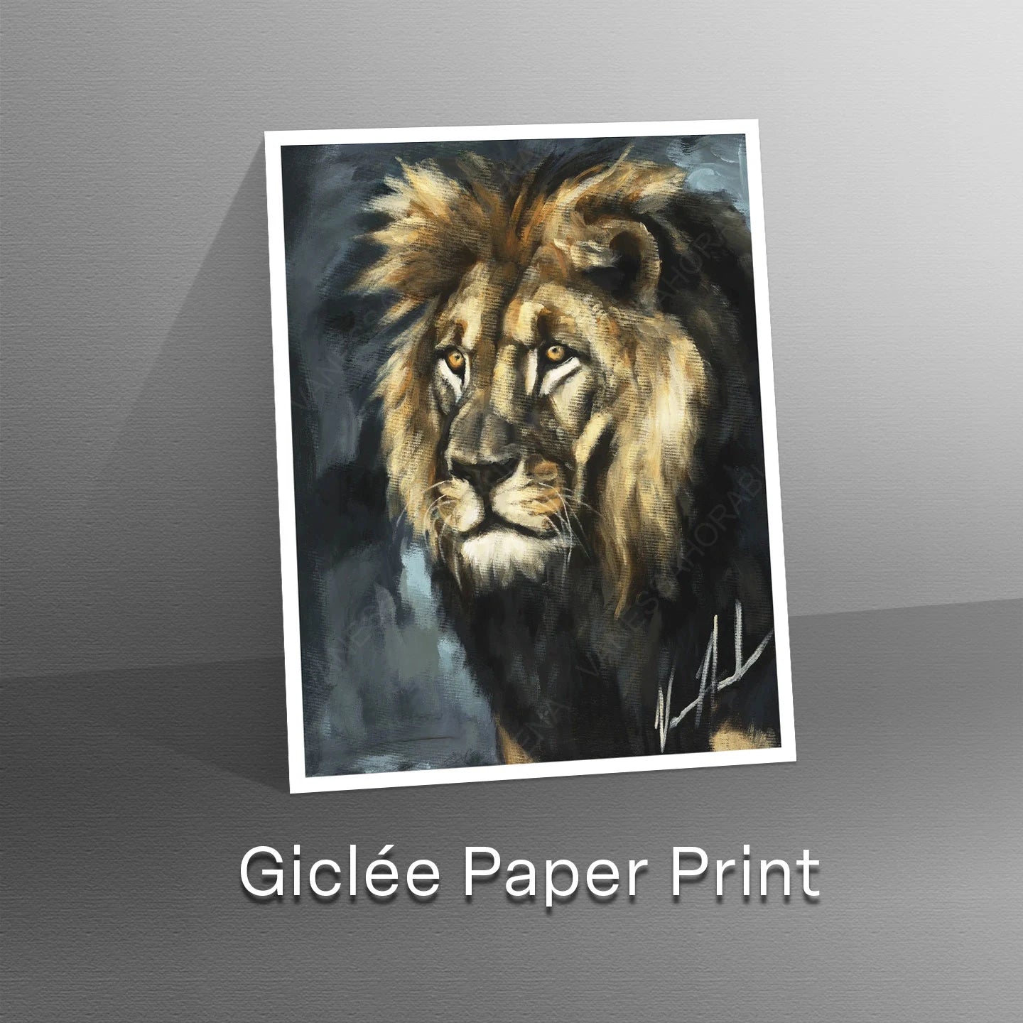 Walking in the Authority of the King Lion Art Print Vanessa Horabuena