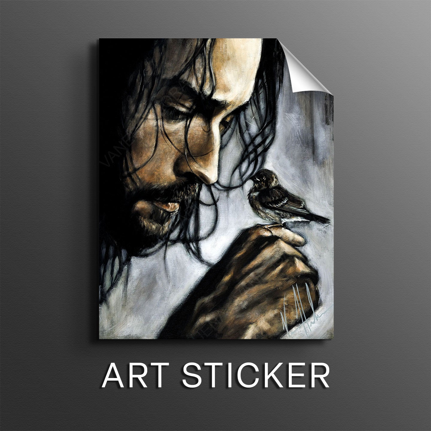 Watcher of the Sparrow - Sticker Sticker Vanessa Horabuena