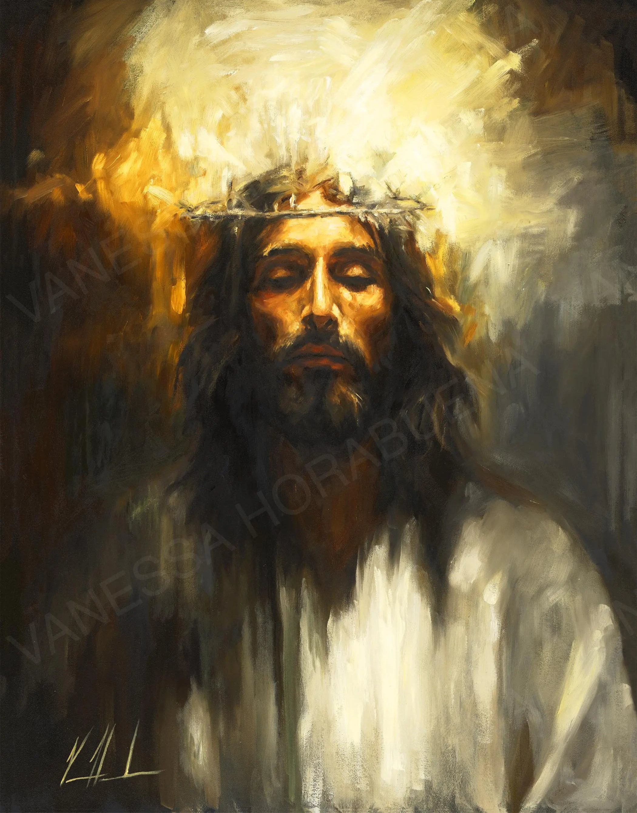 Holy One Jesus Art Print Vanessa Horabuena