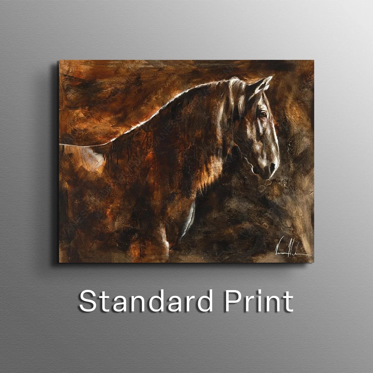 With a Calm and Steady Heart Horse Art Print Vanessa Horabuena