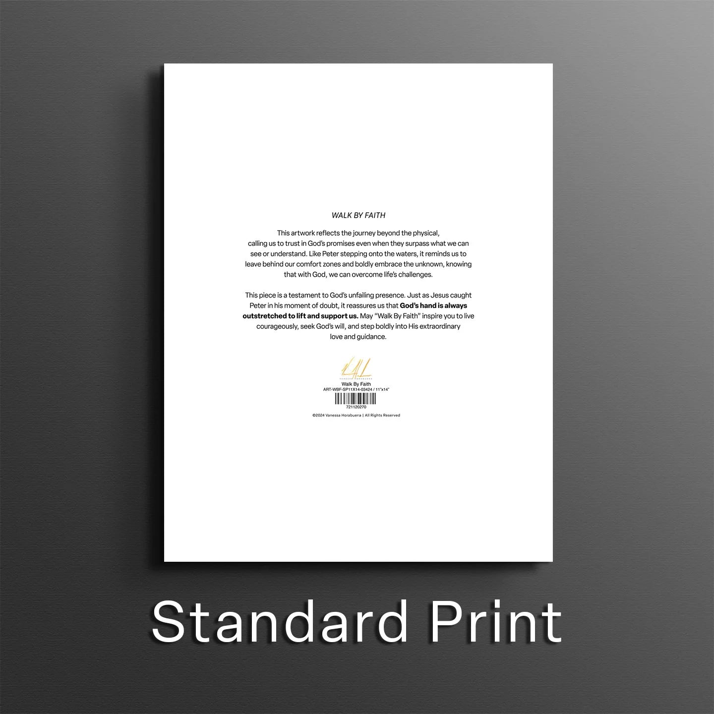 Walk By Faith Jesus Art Print Vanessa Horabuena