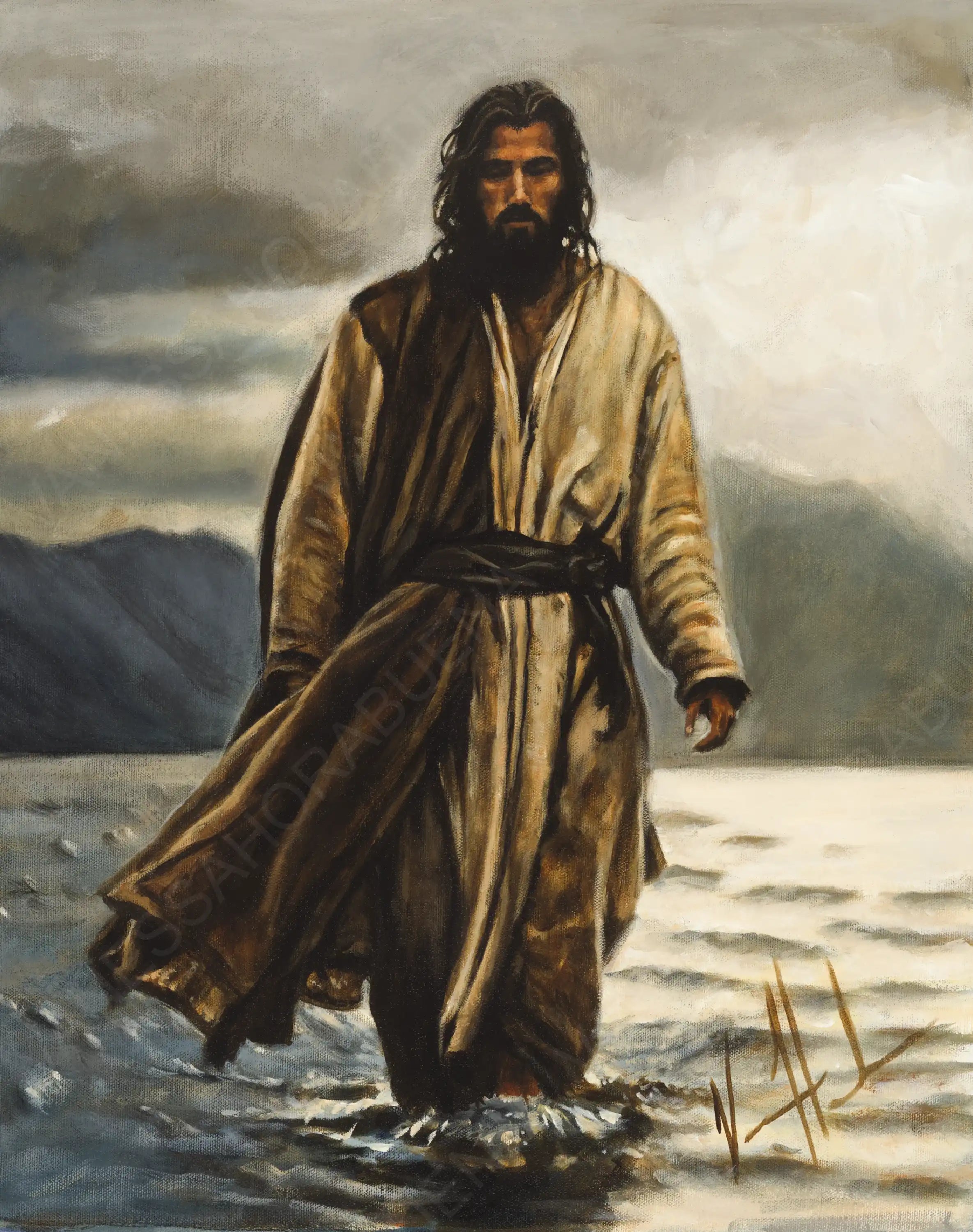 Walk By Faith Jesus Art Print Vanessa Horabuena