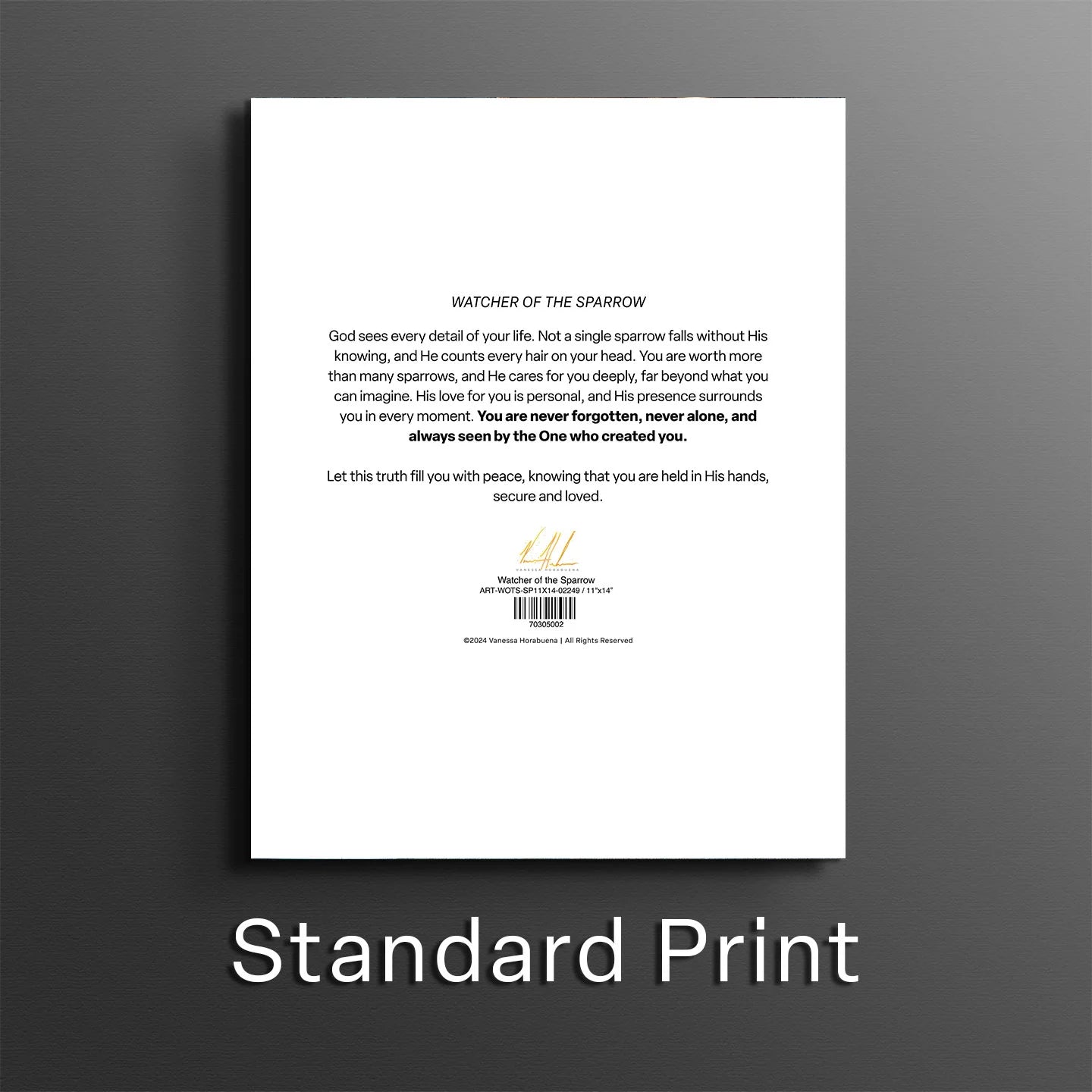 Watcher of the Sparrow Jesus Art Print Vanessa Horabuena