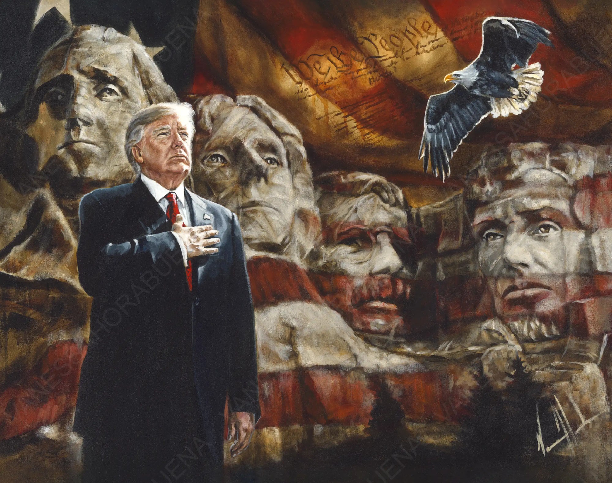 C#. 13 - We the People - 8"x10" Canvas Print Vanessa Horabuena