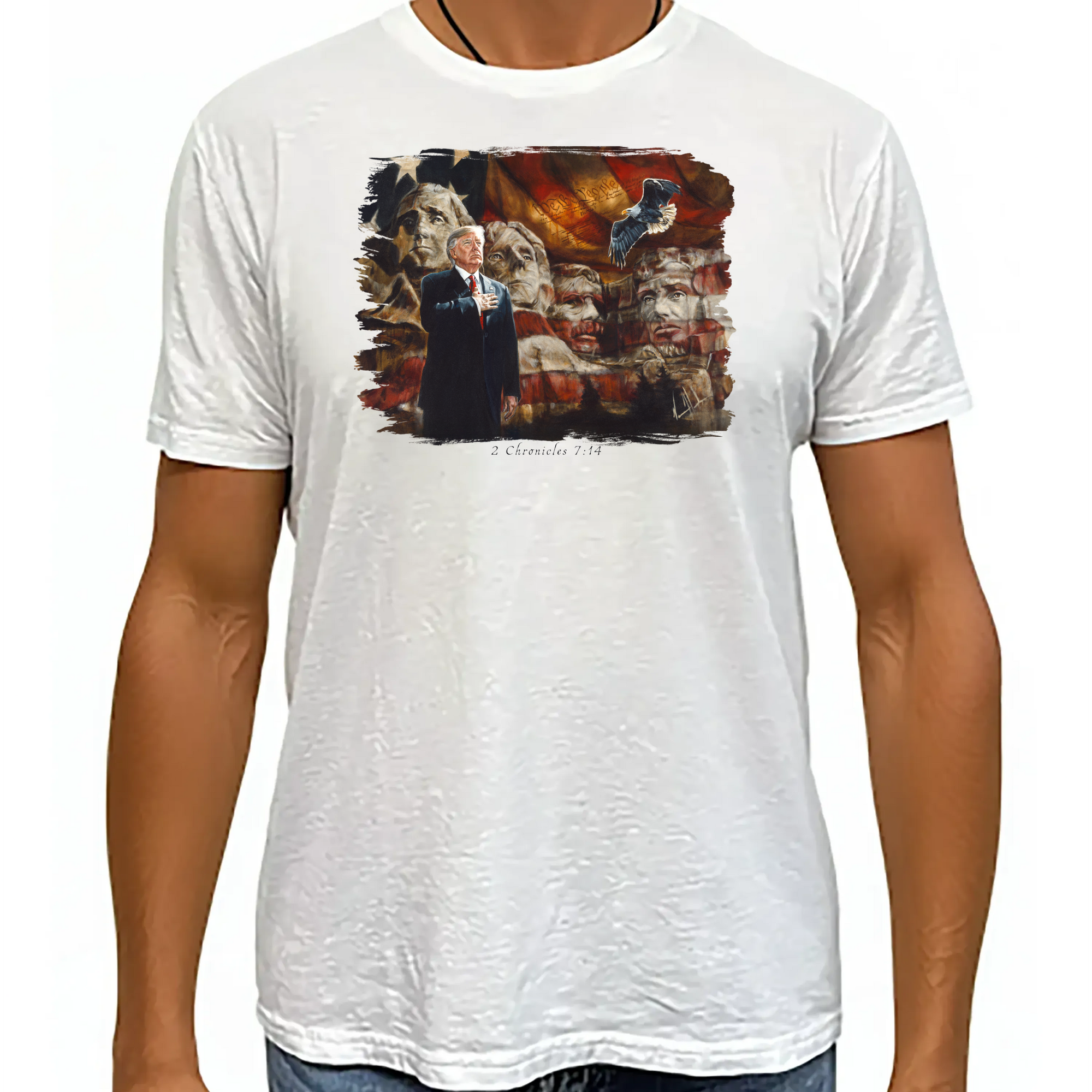 We The People - Unisex T (Premium Organic Fabric) Vanessa Horabuena Bamboo White Small