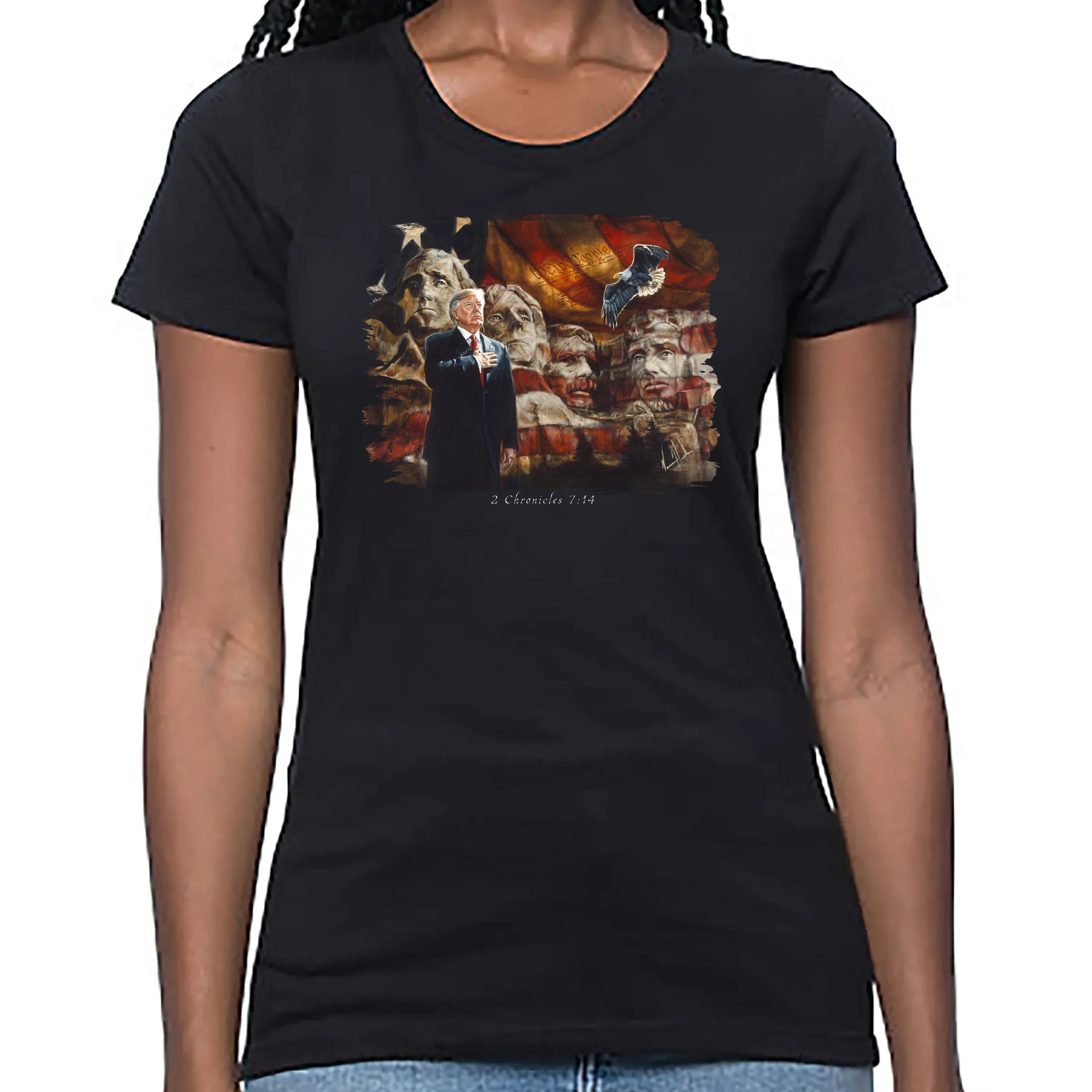We the People - Women's T (Organic Bamboo) Vanessa Horabuena Short Sleeve Eclipse (Black) XS