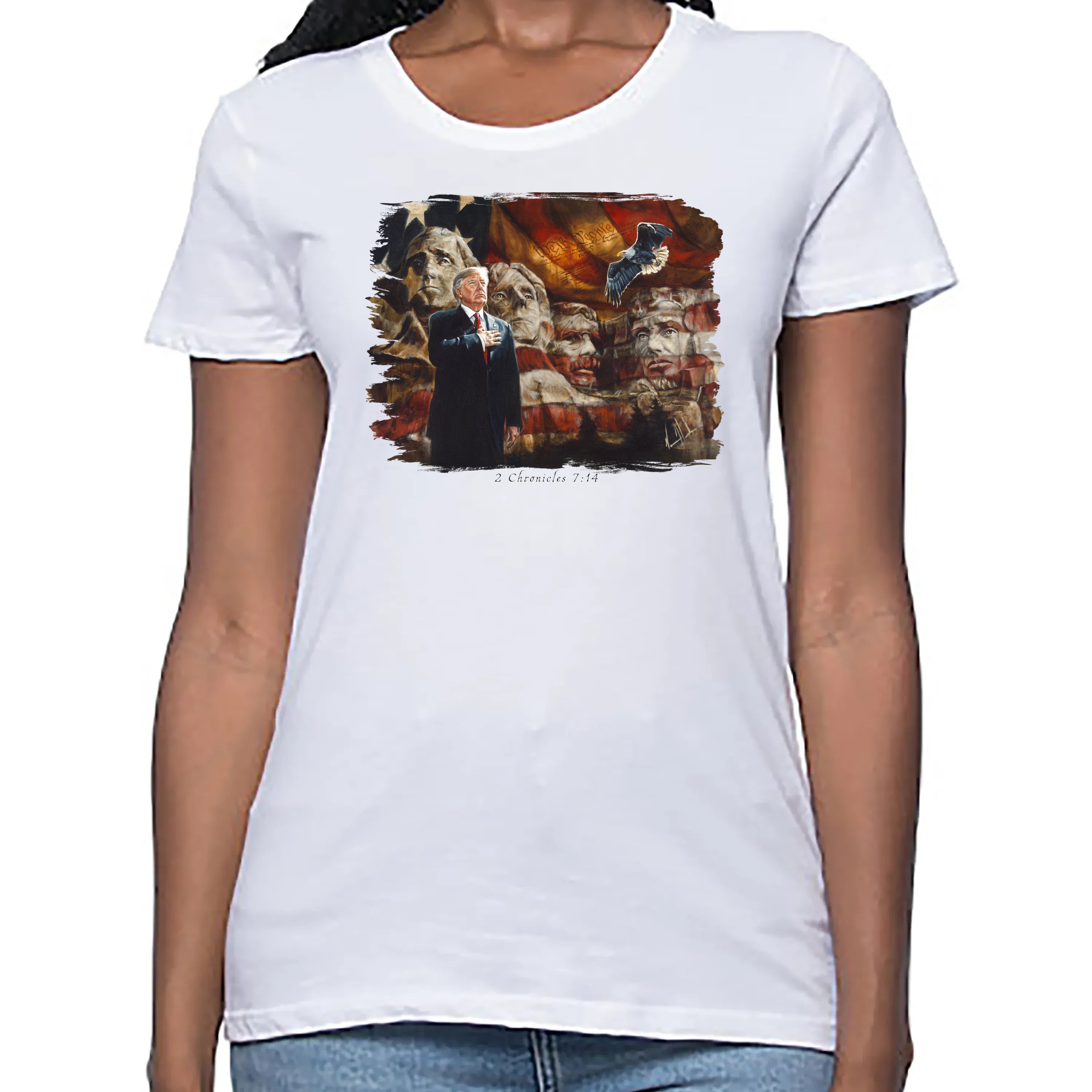 We the People - Women's T (Organic Bamboo) Vanessa Horabuena Short Sleeve Frost (White) XS