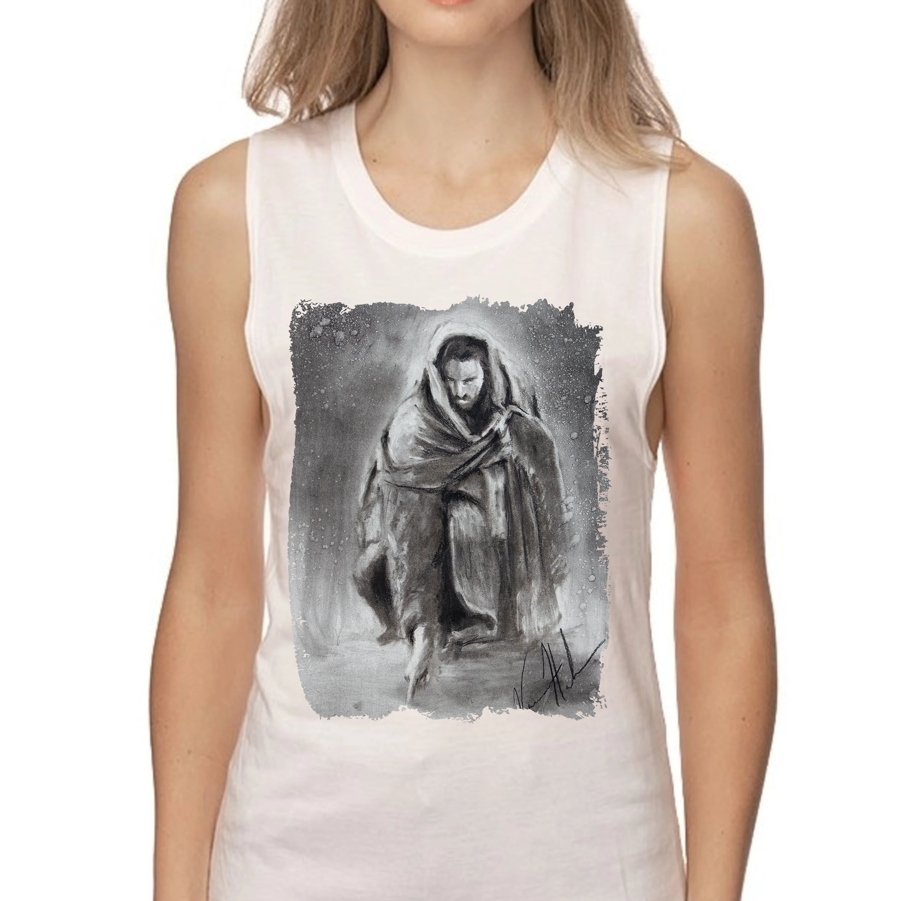 Writing in the Sand - Women's Tank Top (Organic Bamboo)