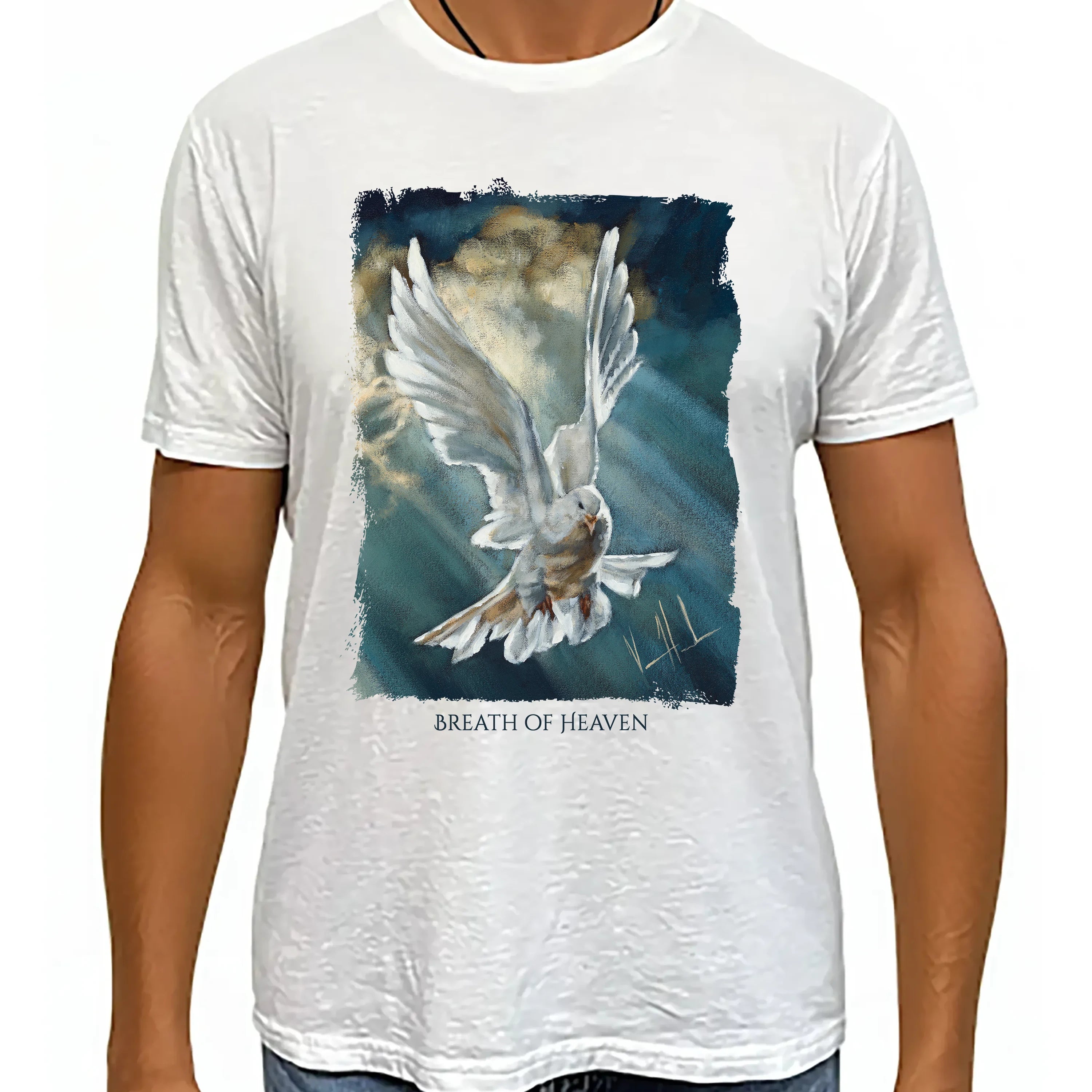 Breath of Heaven - Unisex T (Premium Organic Fabric) Vanessa Horabuena Bamboo White Small
