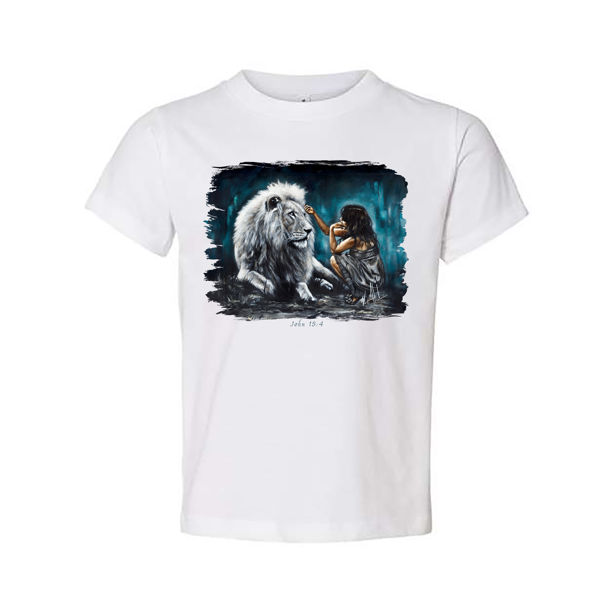 Intimacy with God (Blue Background) - Kids T (Organic Cotton) Organic Cotton Vanessa Horabuena Toddler White 2T