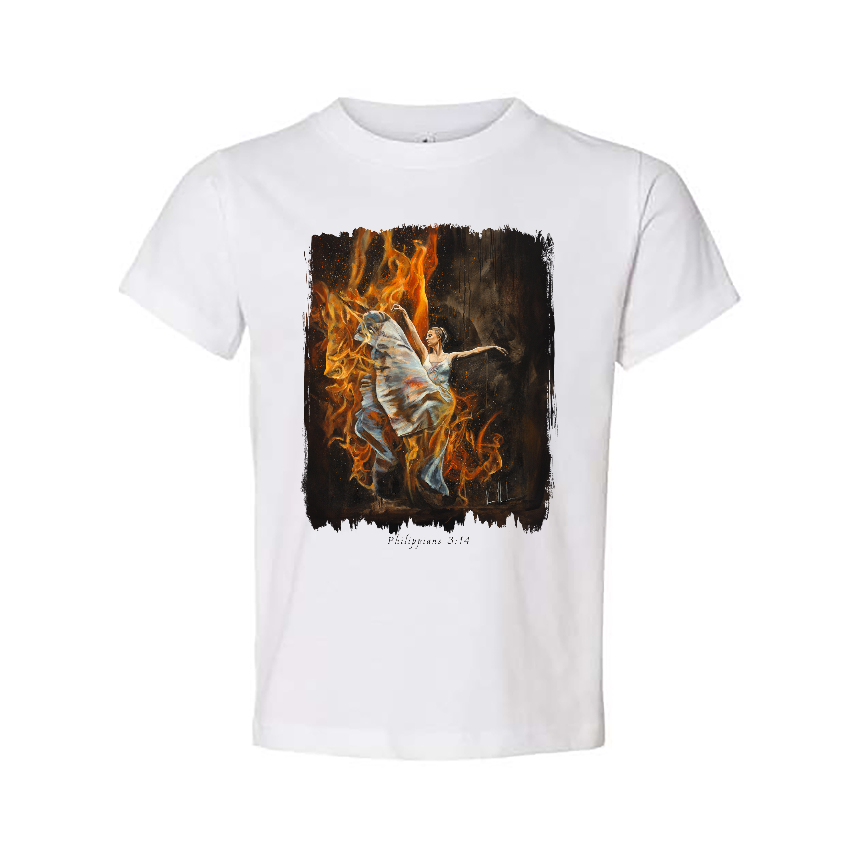 A Burning Flame Within - Kids T (Organic Cotton) Organic Cotton Vanessa Horabuena Toddler White 2T