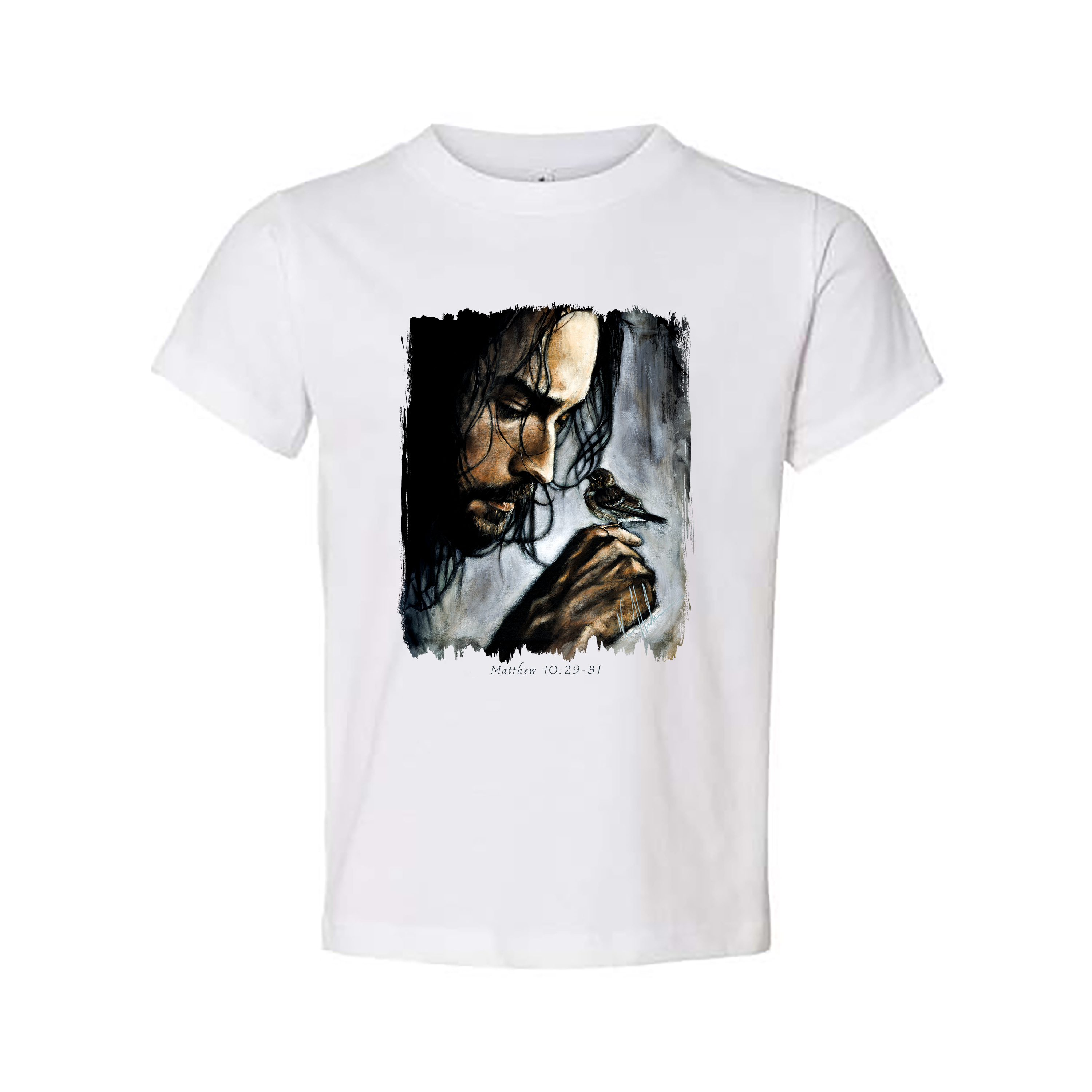 Watcher of the Sparrow - Kids T (Organic Cotton) Organic Cotton Vanessa Horabuena Toddler White 2T