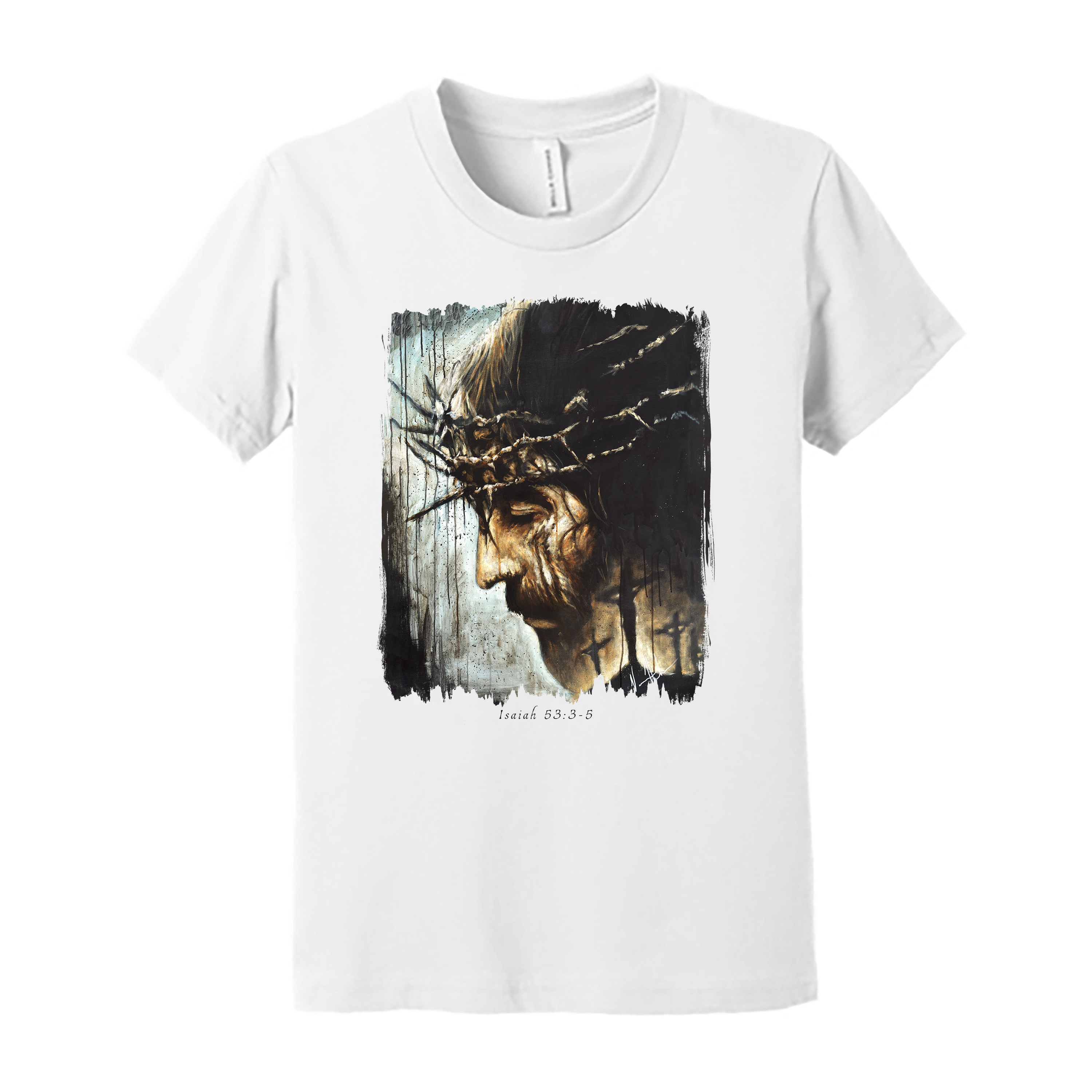 Kids T - Redeemer's Love With Crosses -(Organic Cotton) Organic Cotton Vanessa Horabuena Youth White Small