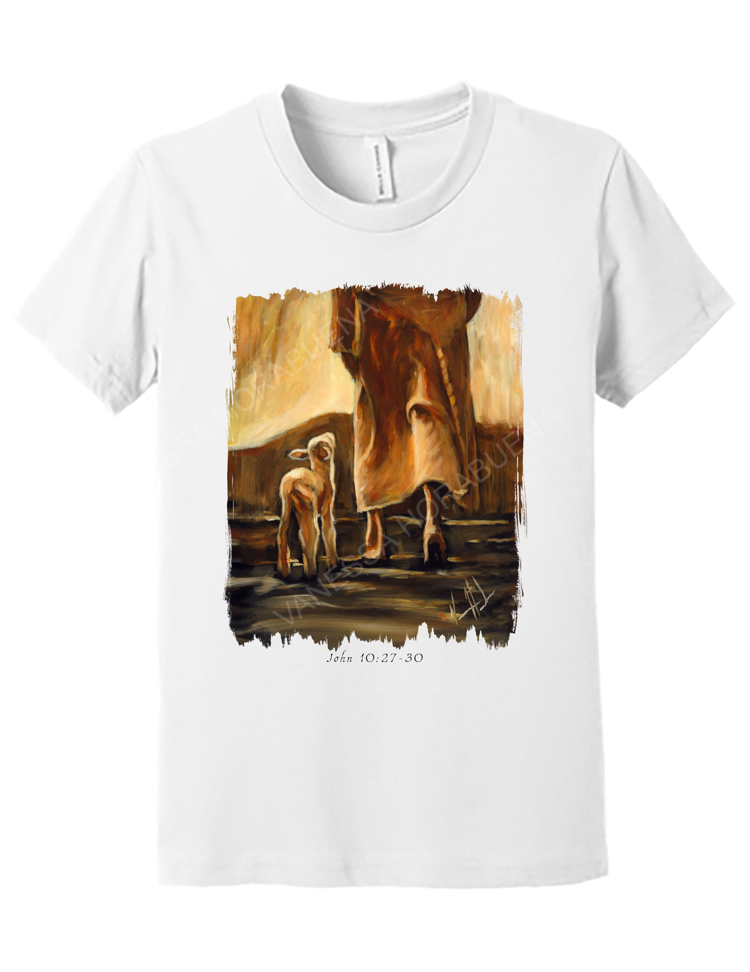 My Sheep Listen to My Voice - Fall Edition - Kids T (Organic Cotton) Organic Cotton Vanessa Horabuena Youth White Small