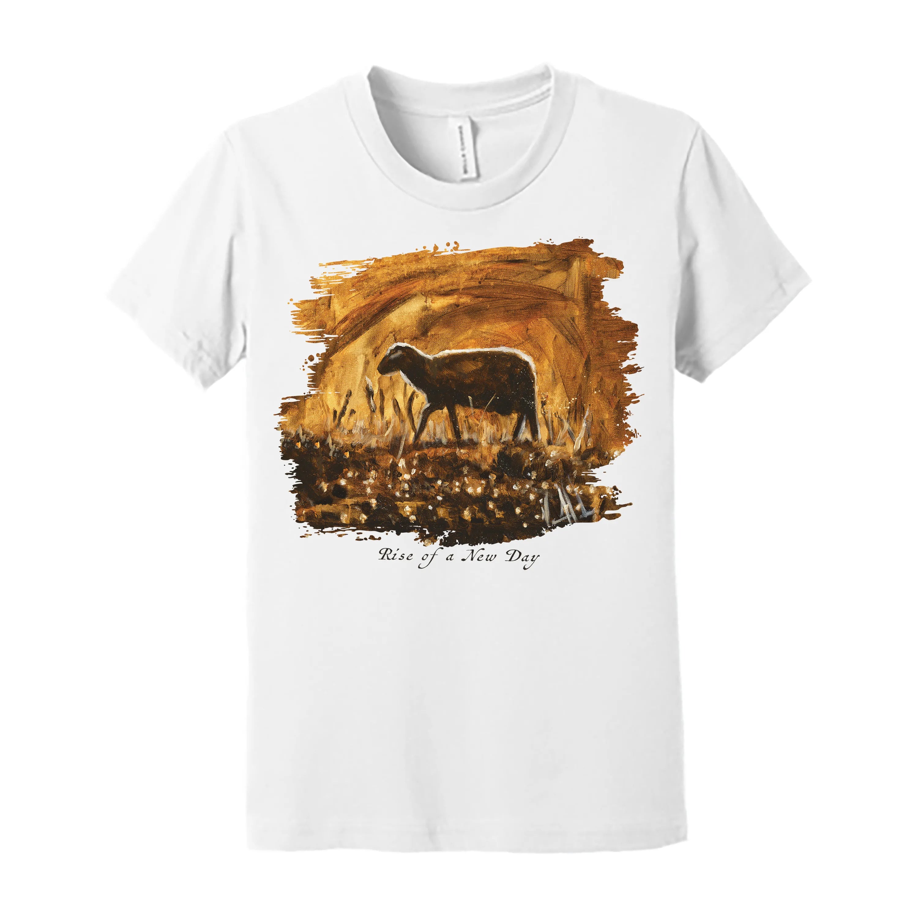 Kids T (Organic Cotton) - Rise of a New Day Organic Cotton Vanessa Horabuena Youth White Small