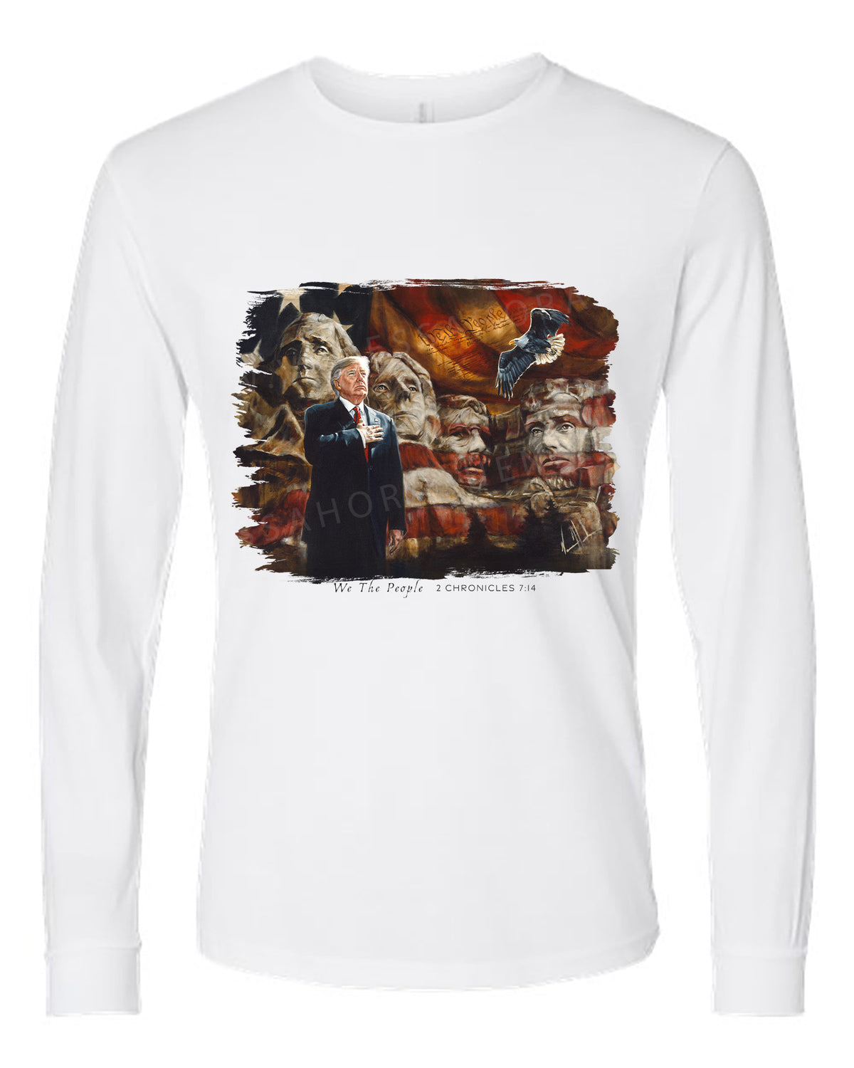 We the People - Unisex T-Shirt Vanessa Horabuena Long Sleeve White Small