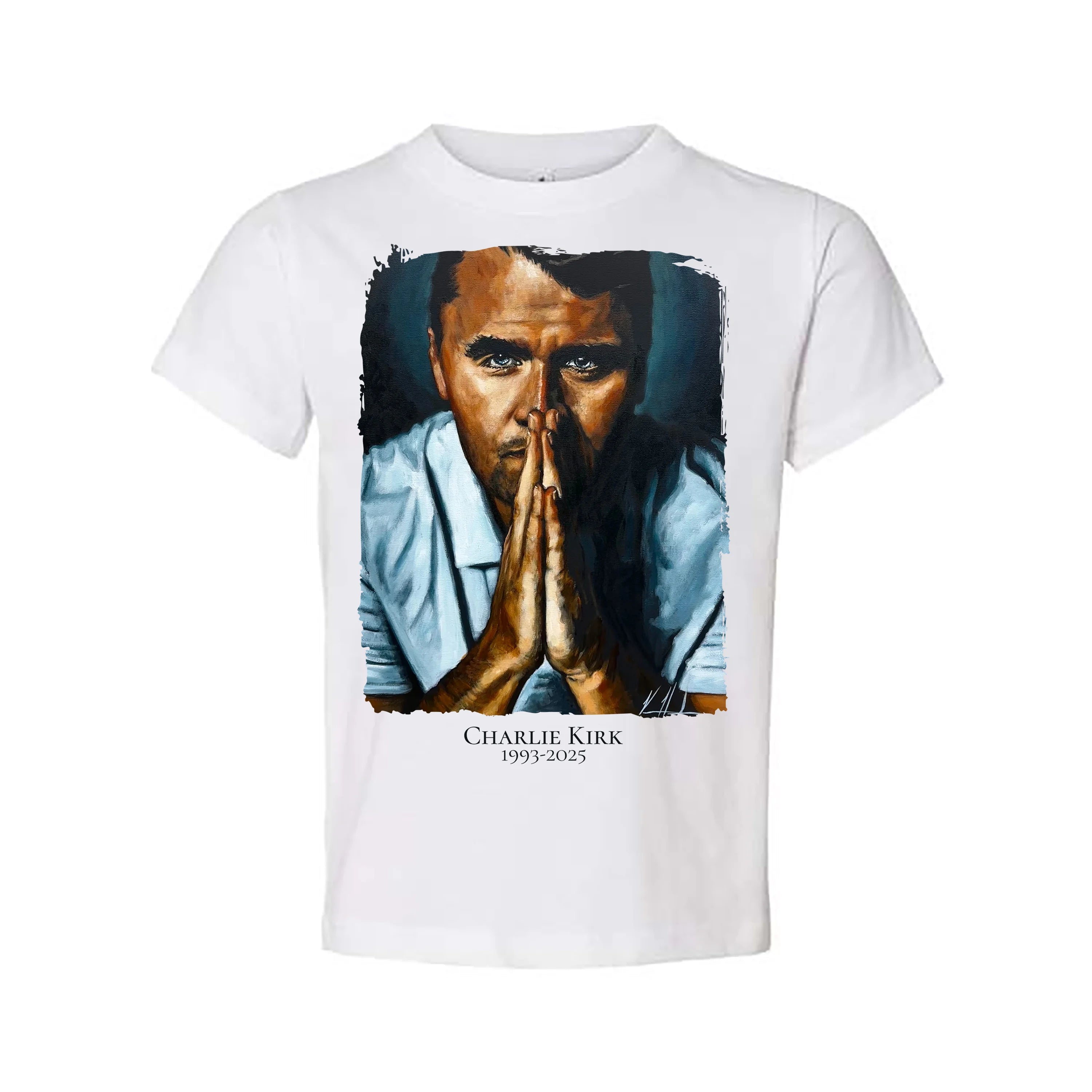 (PRE-ORDER) Kids T (Organic Cotton) - Charlie Kirk - A Hero's Tribute