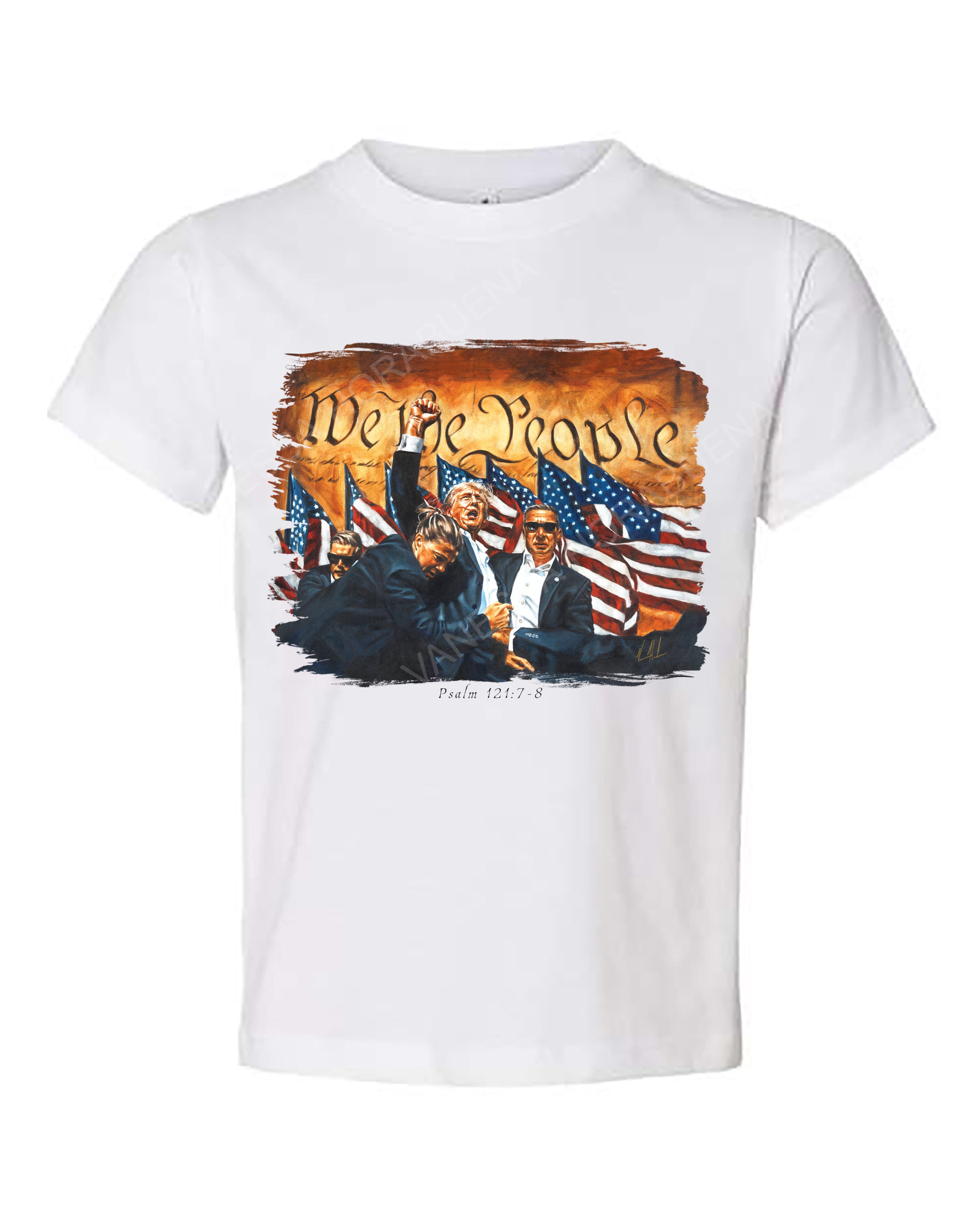 Fight For America - Kids T (Organic Cotton) Organic Cotton Vanessa Horabuena Kids White 2T