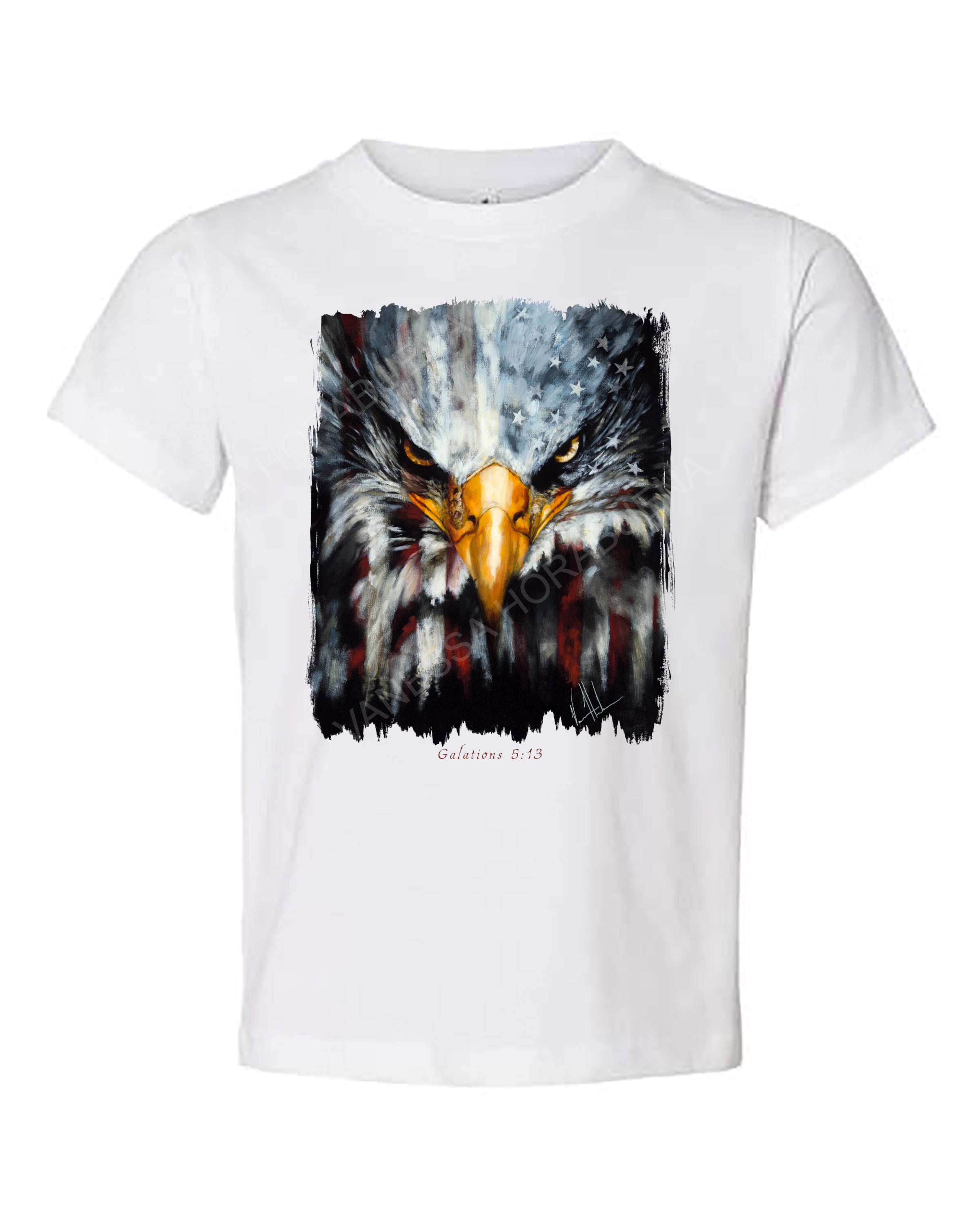 Stripes of Freedom - Kids T (Organic Cotton) Organic Cotton Vanessa Horabuena Kids White 2T