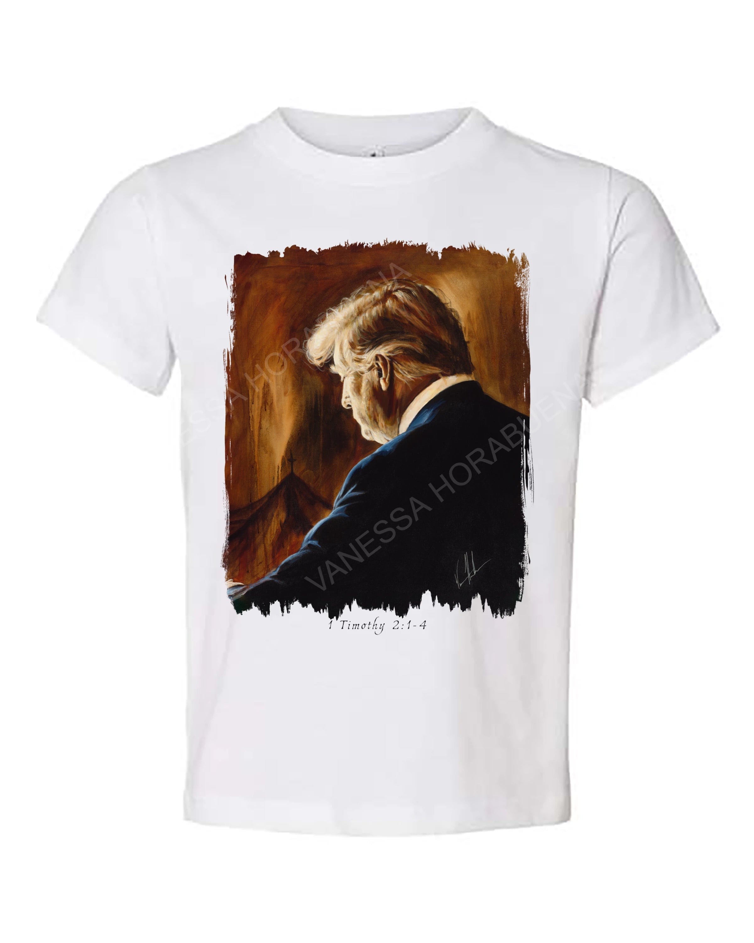 Prayers for Our President (For Such a Time as This) - Kids T (Organic Cotton) Organic Cotton Vanessa Horabuena Kids White 2T