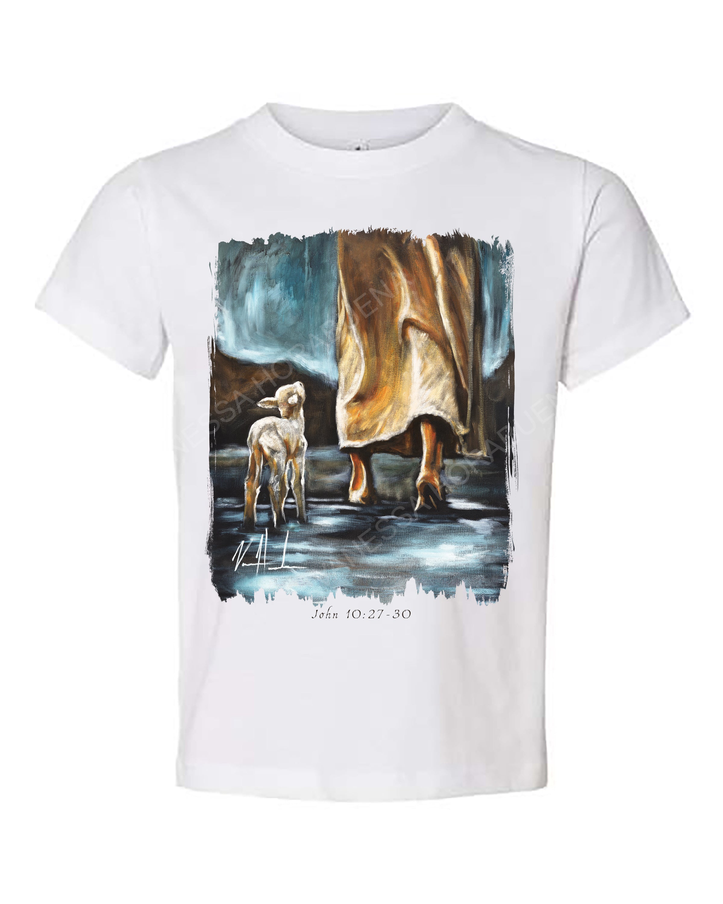 My Sheep Listen To My Voice - Kids T (Organic Cotton) Organic Cotton Vanessa Horabuena Kids White 2T