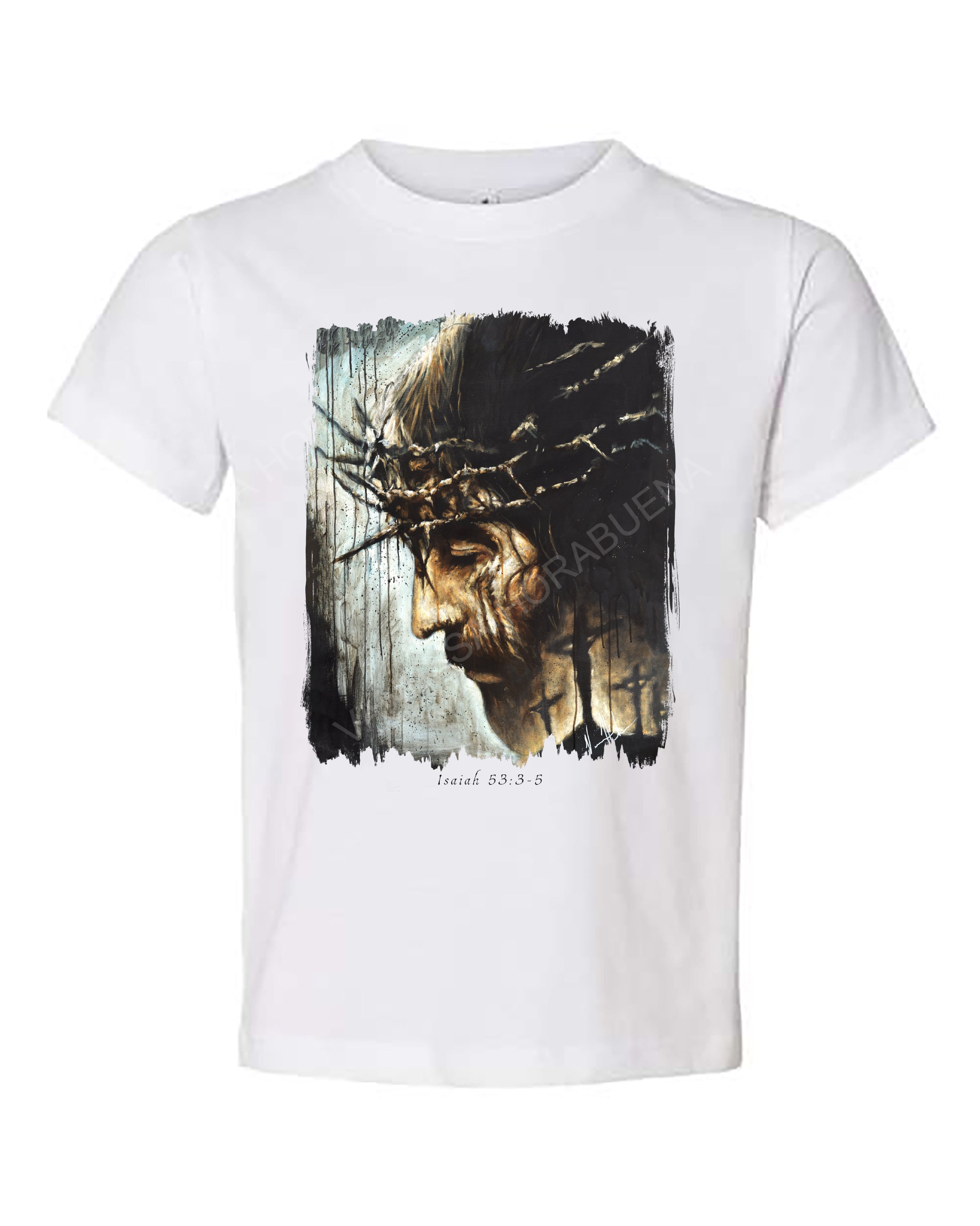 Redeemer's Love With Crosses - Kids T (Organic Cotton) Organic Cotton Vanessa Horabuena Kids White 2T