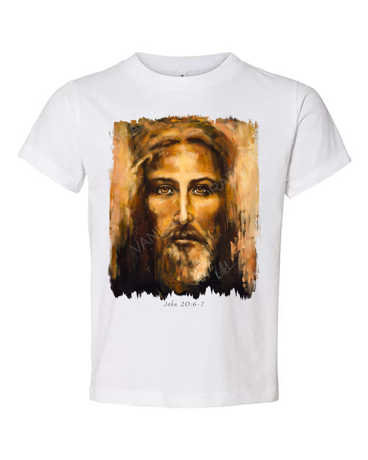 The Shroud of Turin - Resurrection Light - Kids T-Shirt Vanessa Horabuena Kids White 2T