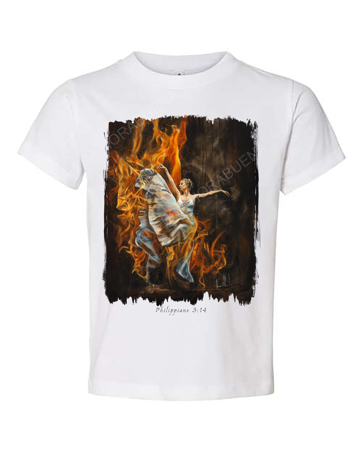 A Burning Flame Within - Kids T-Shirt Vanessa Horabuena Kids White 2T