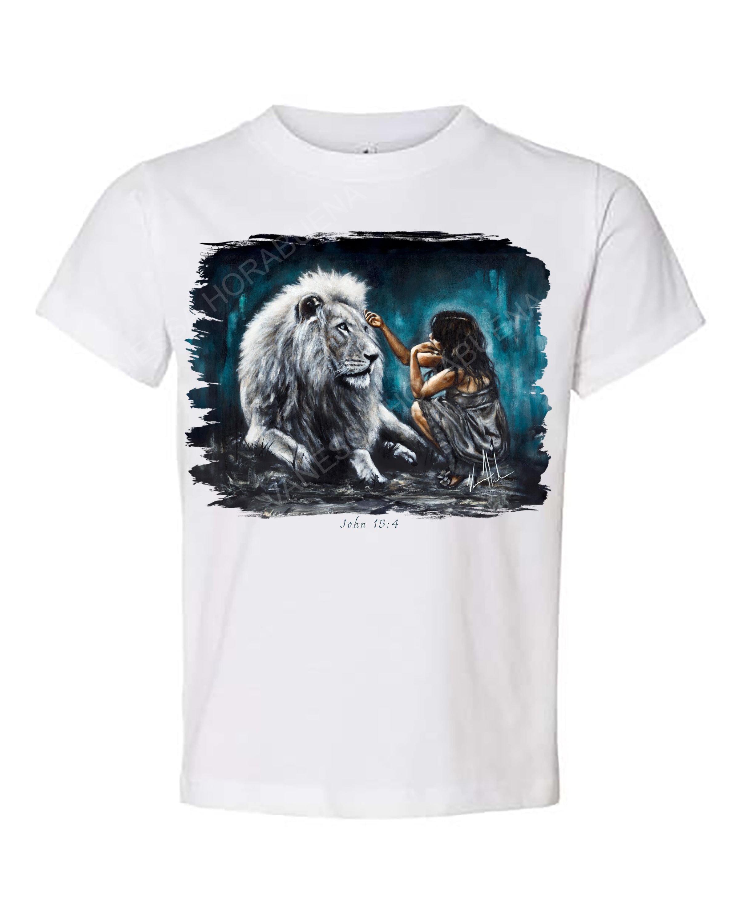 Intimacy with God (Blue Background) - Kids T (Organic Cotton) Organic Cotton Vanessa Horabuena Kids White 2T