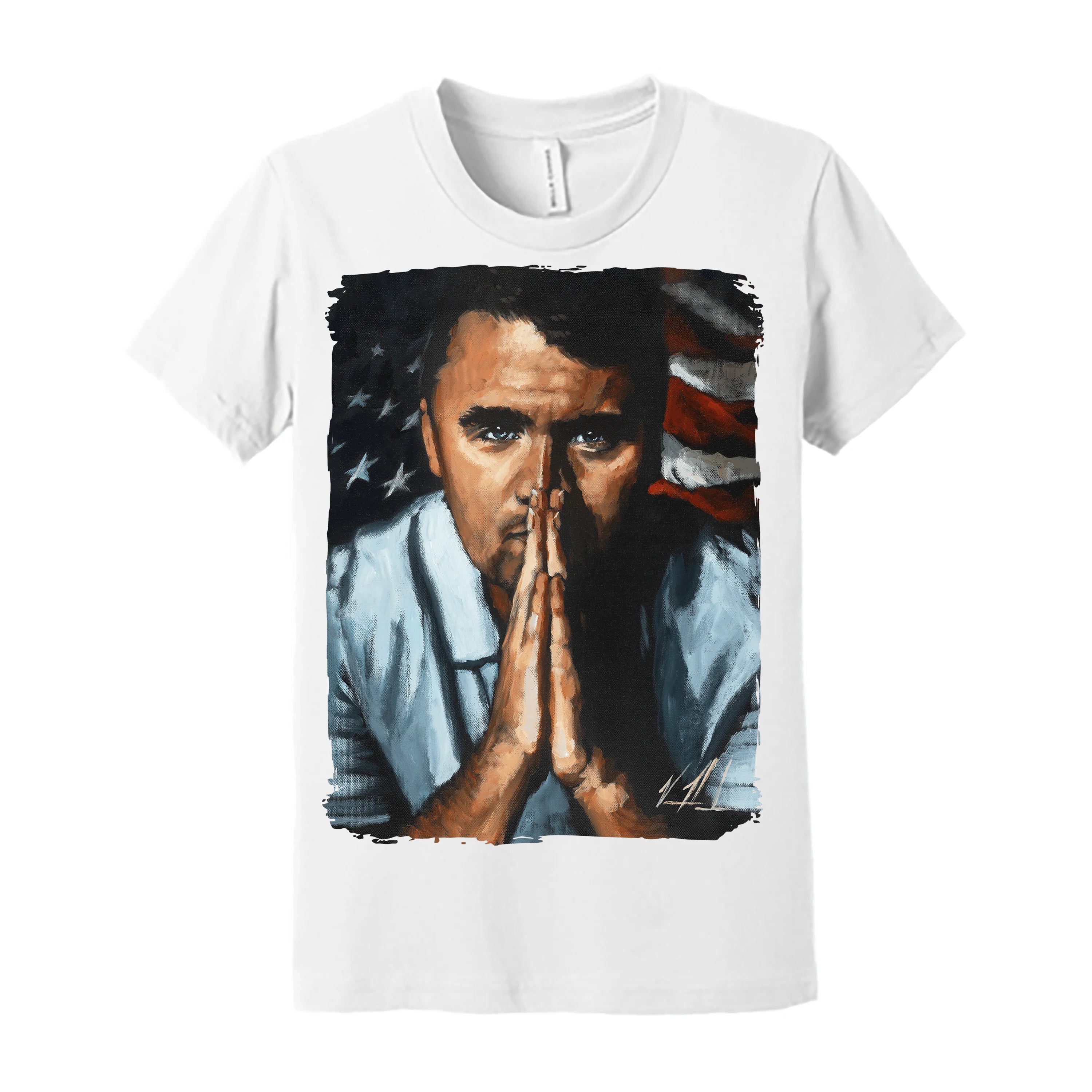Kids T (Organic Cotton) - Charlie Kirk - A Patriot's Tribute Organic Cotton Vanessa Horabuena Youth White Small