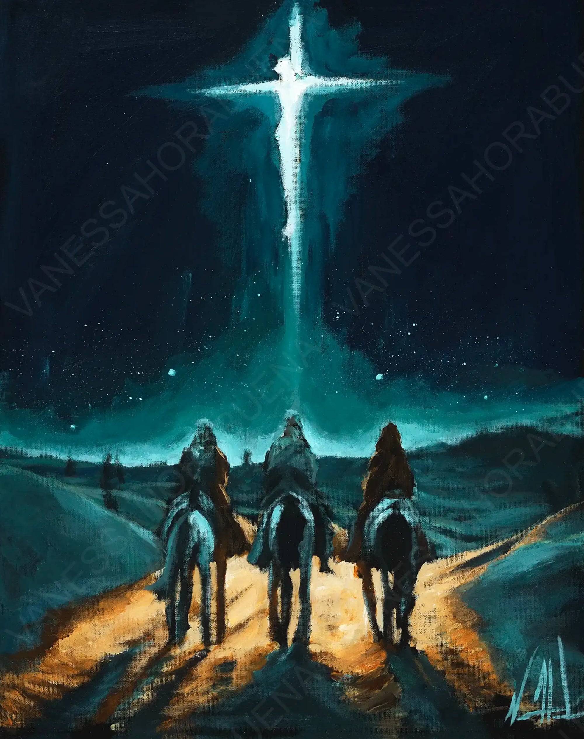 Whom Do You Seek? (Hand Embellishment Canvas Print) Jesus Art Print Vanessa Horabuena