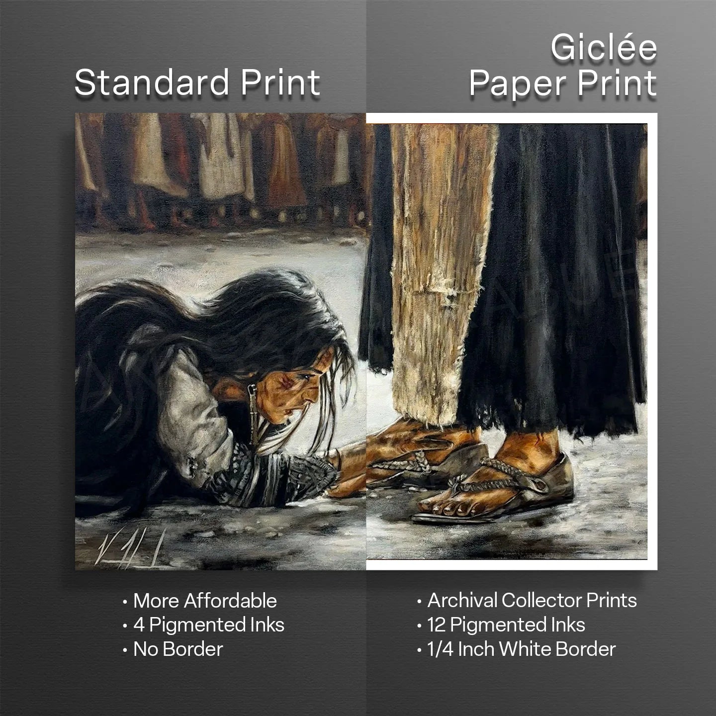 "Woman, Where Are Your Accusers?" Women's Art Print, Jesus Art Print Vanessa Horabuena