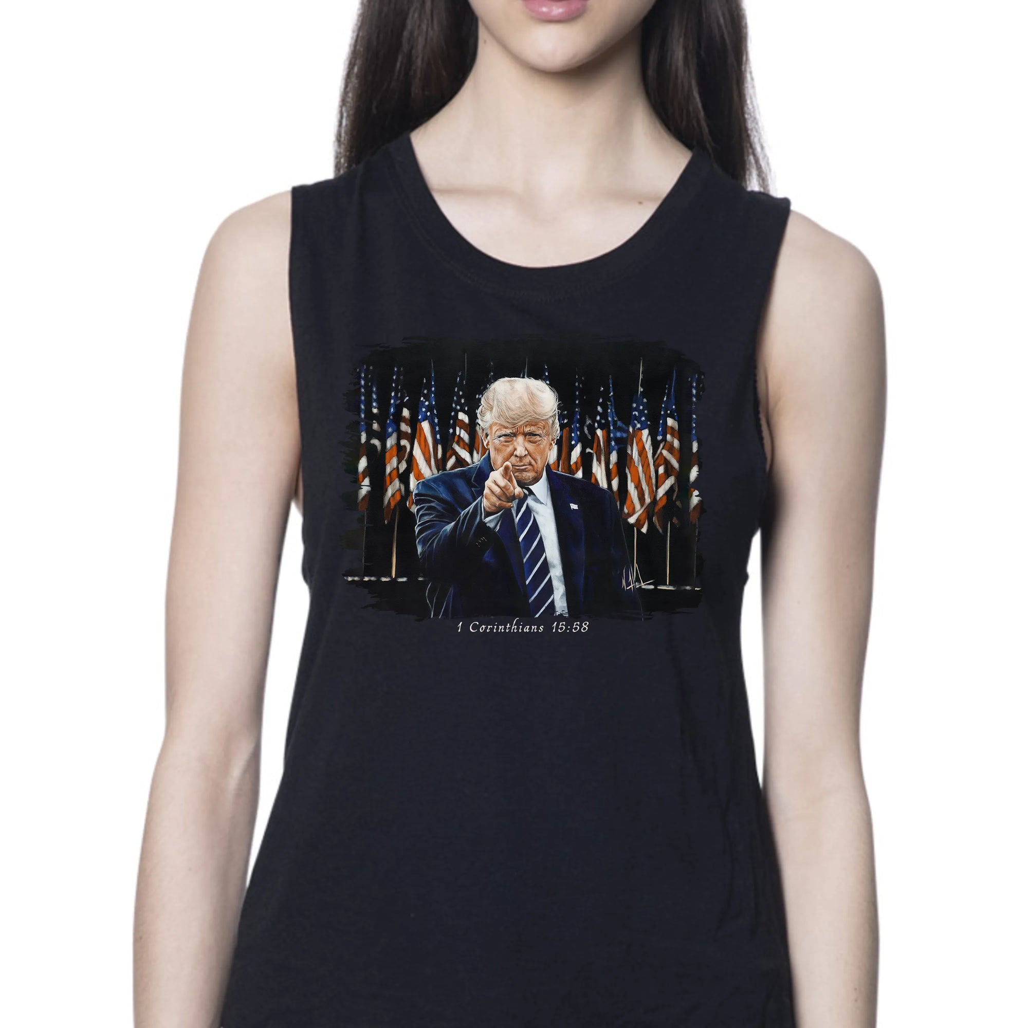 The Call to Greatness - Women's Tank Top (Organic Bamboo) Organic Bamboo Vanessa Horabuena Short Sleeve Eclipse (Black) XS