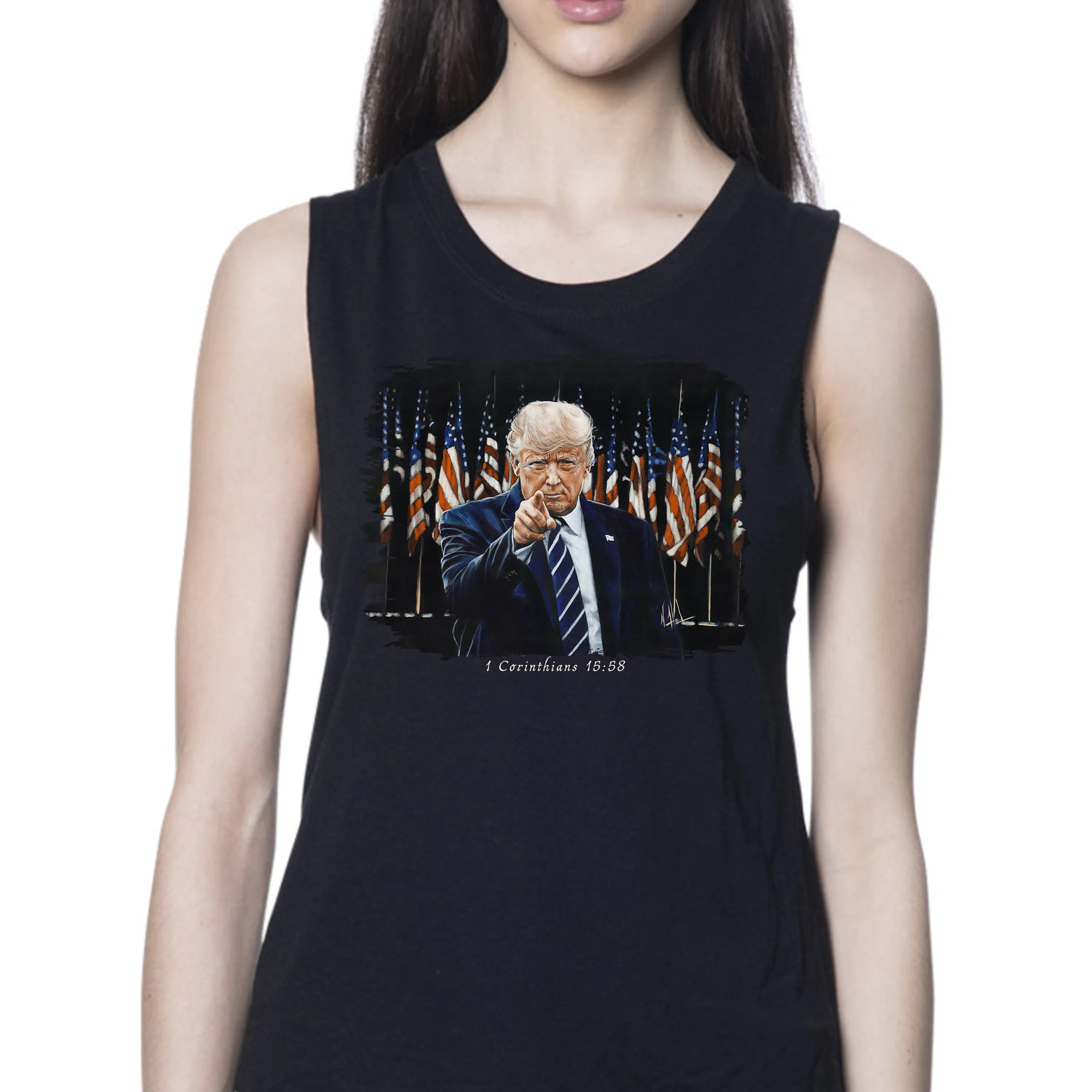 The Call to Greatness - Women's Tank Top (Organic Bamboo) Vanessa Horabuena Short Sleeve Eclipse (Black) XS