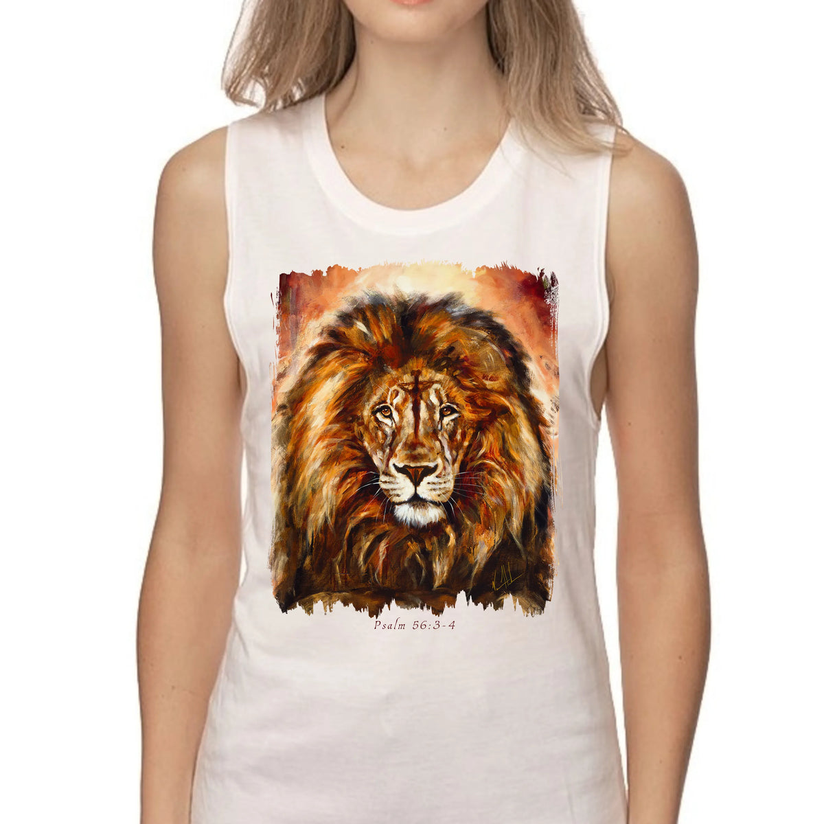 King of Heaven (Glorious Reign) - Women's Tank Top (Organic Bamboo) Vanessa Horabuena Short Sleeve Frost (White) XS