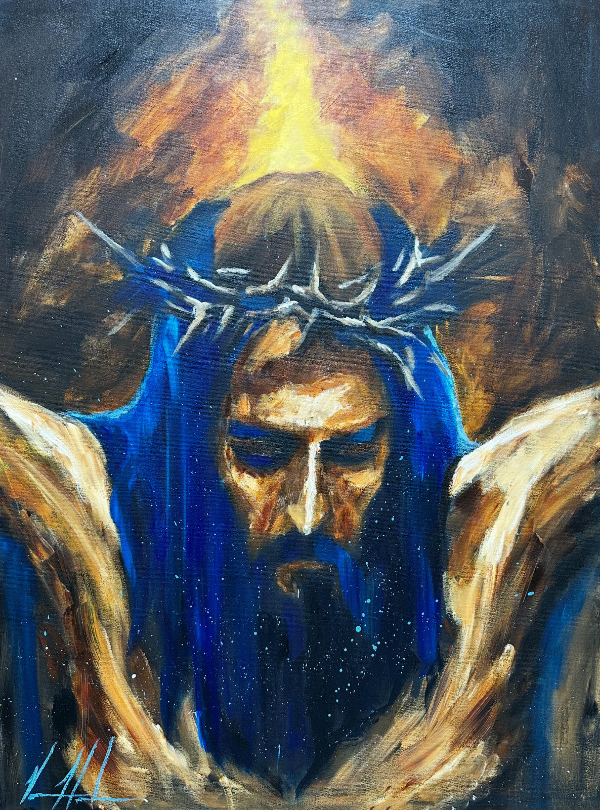 Yahweh is Salvation - 30”x40” Original Acrylic Painting