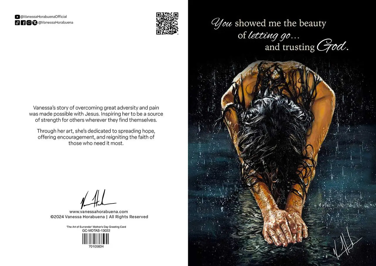 'The Art of Surrender' Mother's Day Greeting Card 2026 Vanessa Horabuena