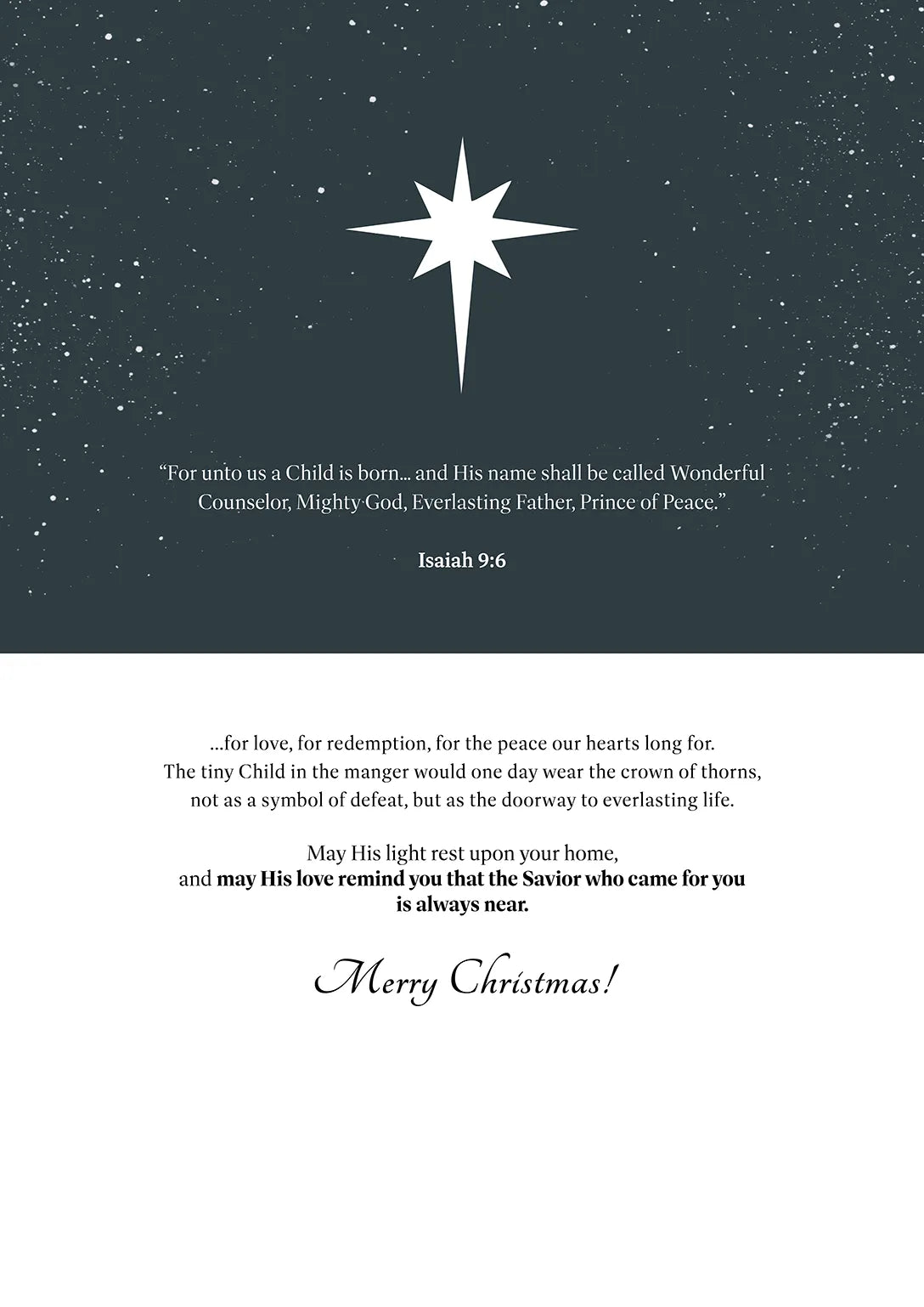 'Crown of Thorns' Christmas Greeting Card