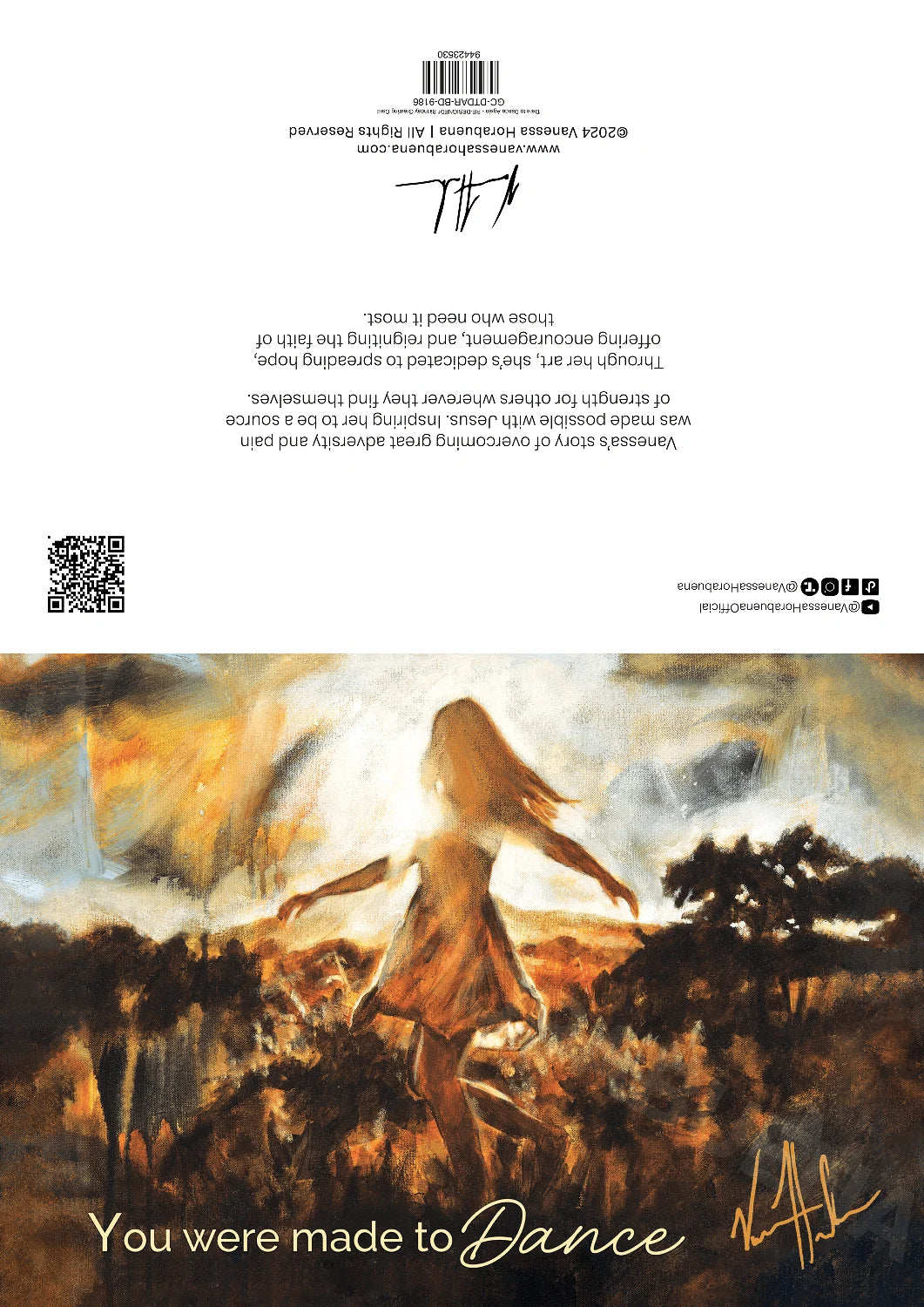 'Dare to Dance Again - In His Grace - Birthday Greeting Card